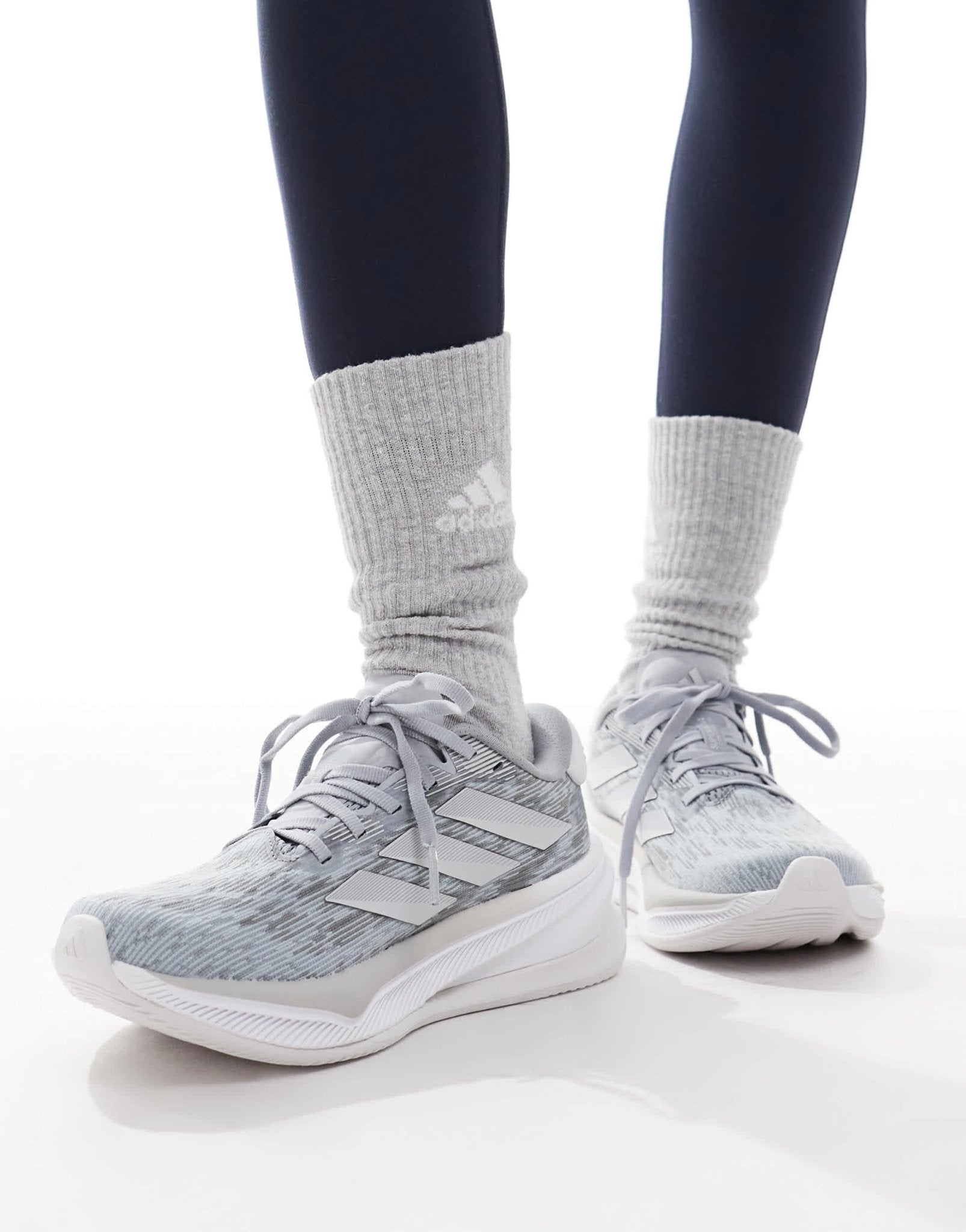 adidas Running Supernova Comfortglide in grey and silver - ASOS Sample Sale EU Store