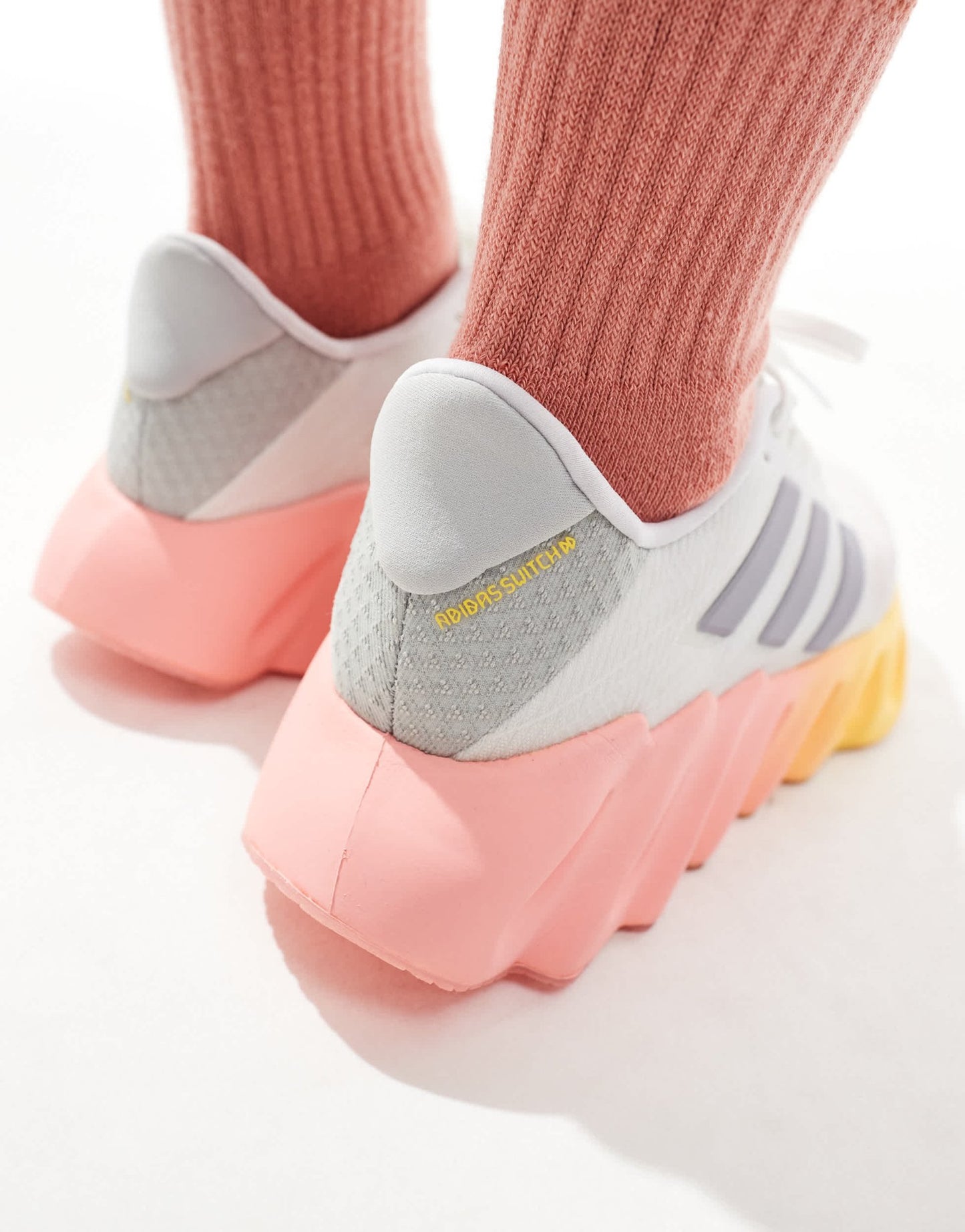 adidas Running Switch FWD 2 trainers in white and orange - ASOS Sample Sale EU Store