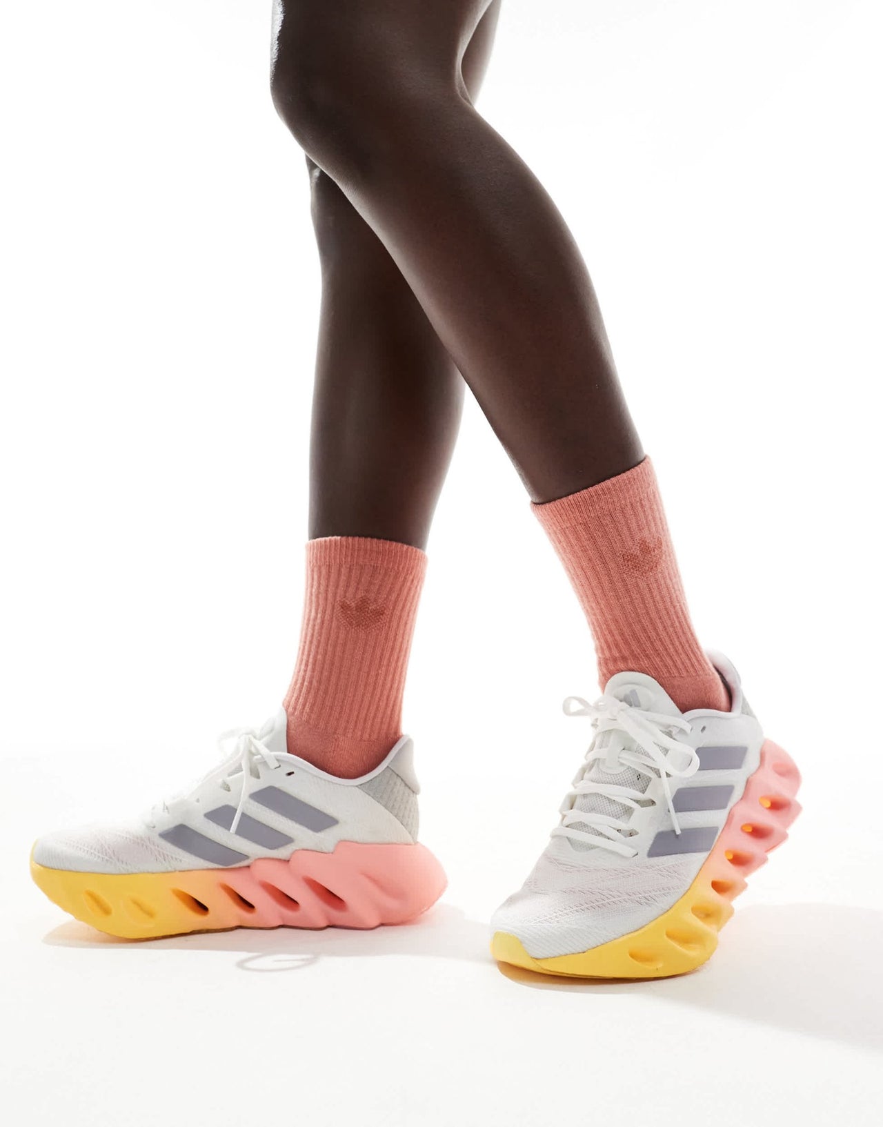 adidas Running Switch FWD 2 trainers in white and orange - ASOS Sample Sale EU Store