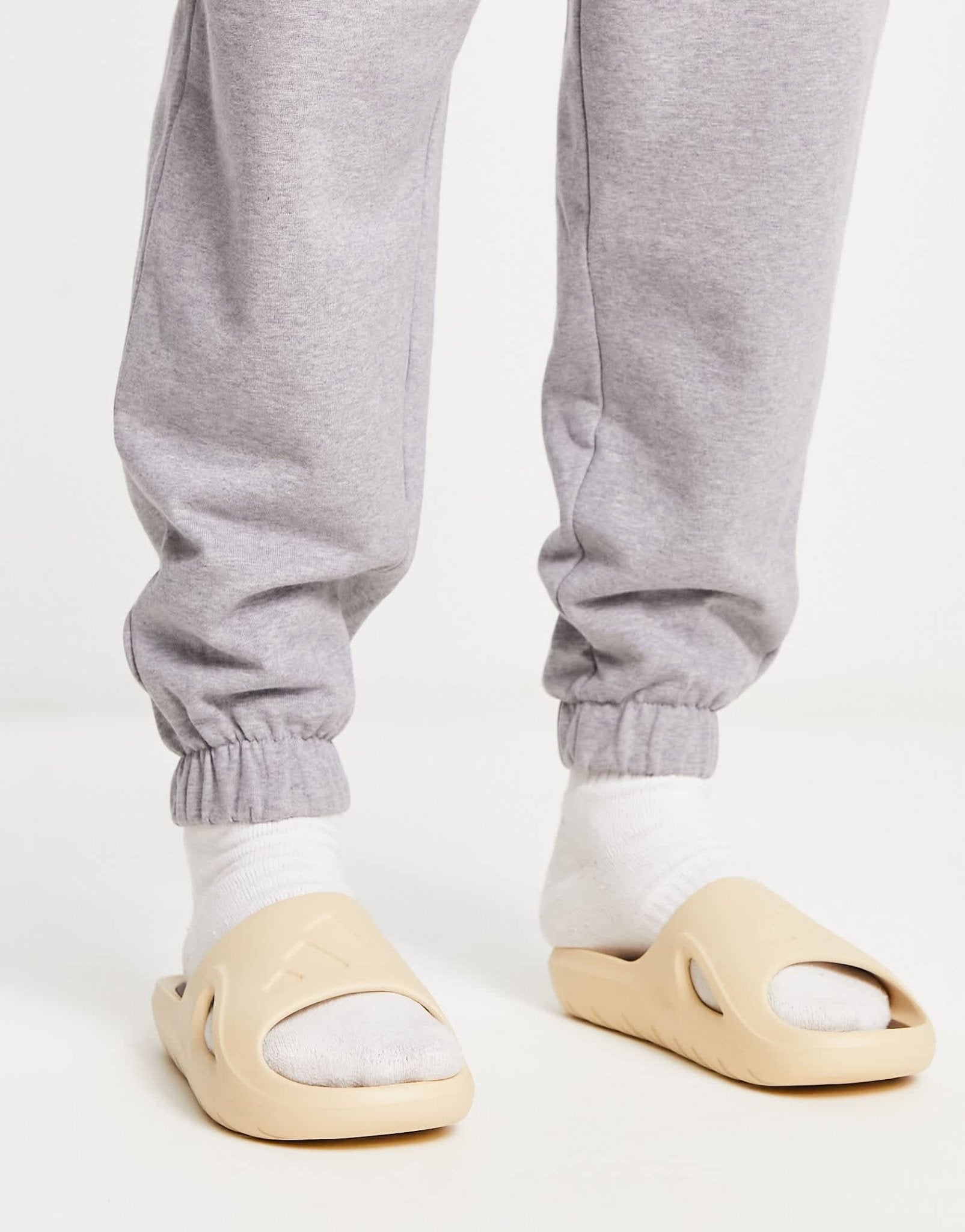 adidas Sportswear Adicane slide in neutral sand - ASOS Sample Sale EU Store