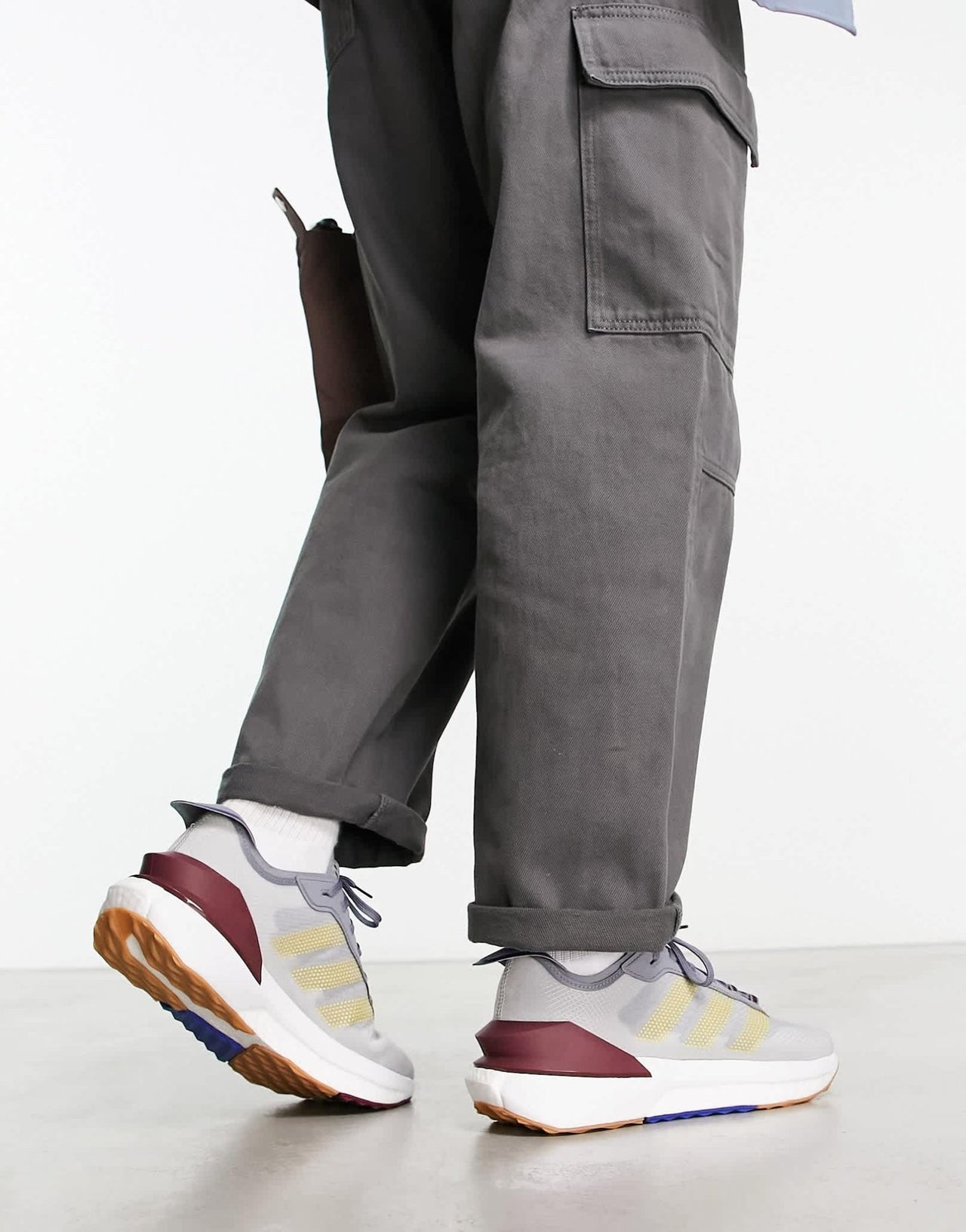 adidas Training Avryn trainers in grey and red - ASOS Sample Sale EU Store