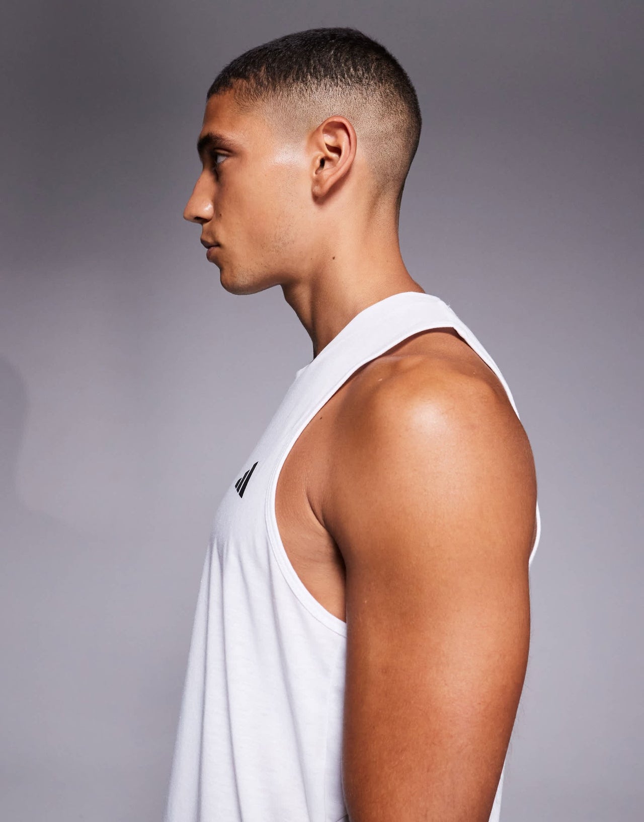adidas Training Essential logo vest in white - ASOS Sample Sale EU Store