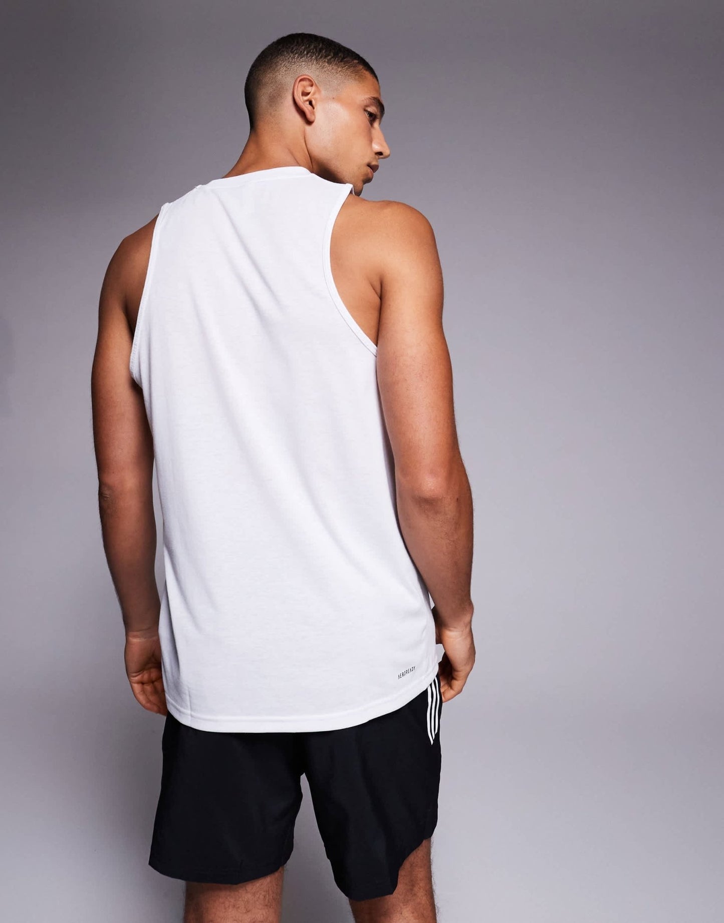 adidas Training Essential logo vest in white - ASOS Sample Sale EU Store
