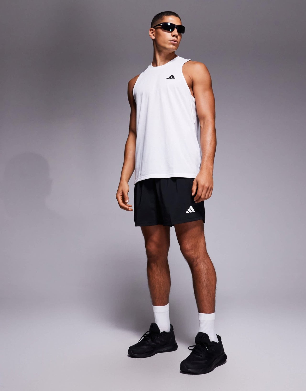 adidas Training Essential logo vest in white - ASOS Sample Sale EU Store