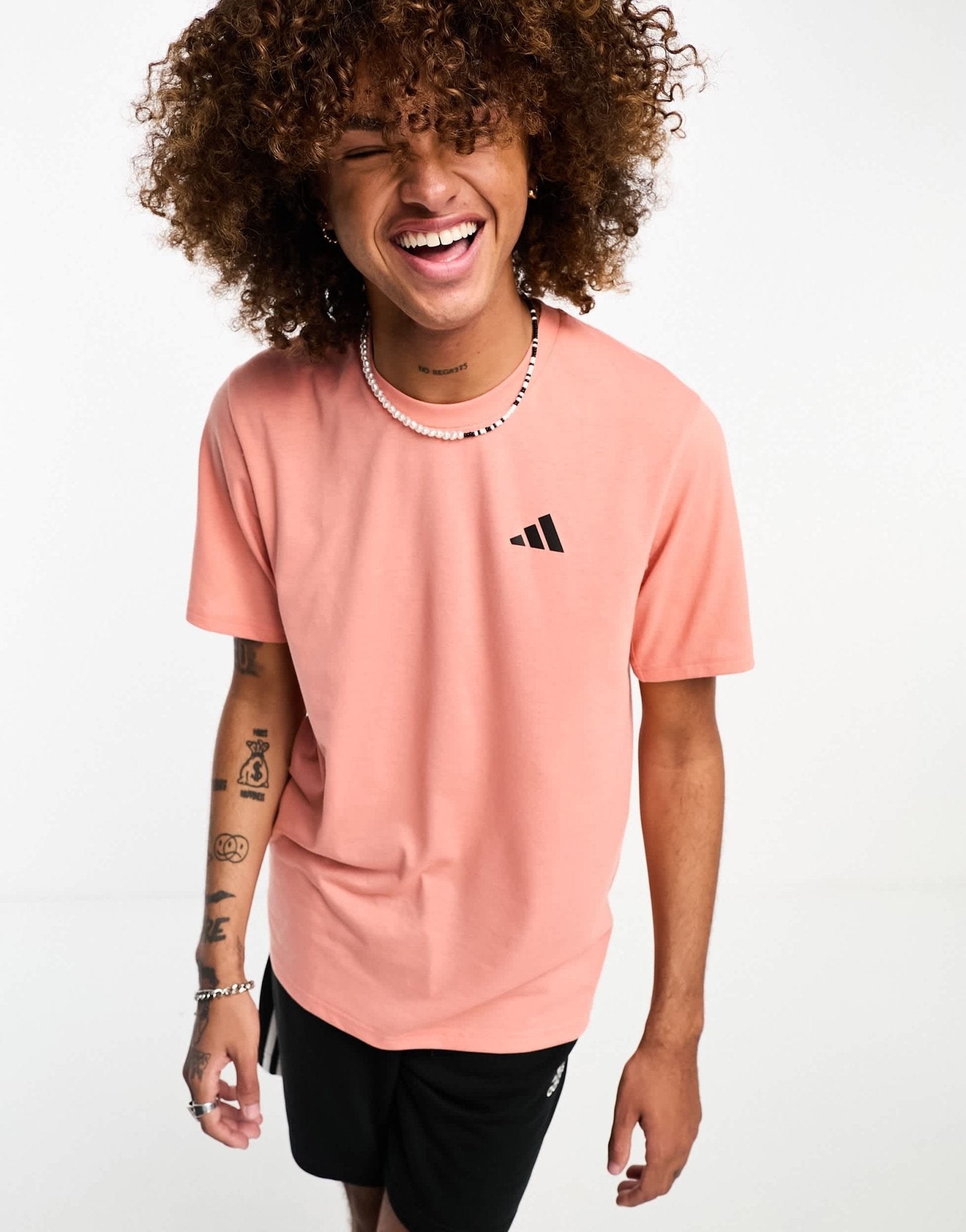 adidas Training Essential t-shirt in orange - ASOS Sample Sale EU Store