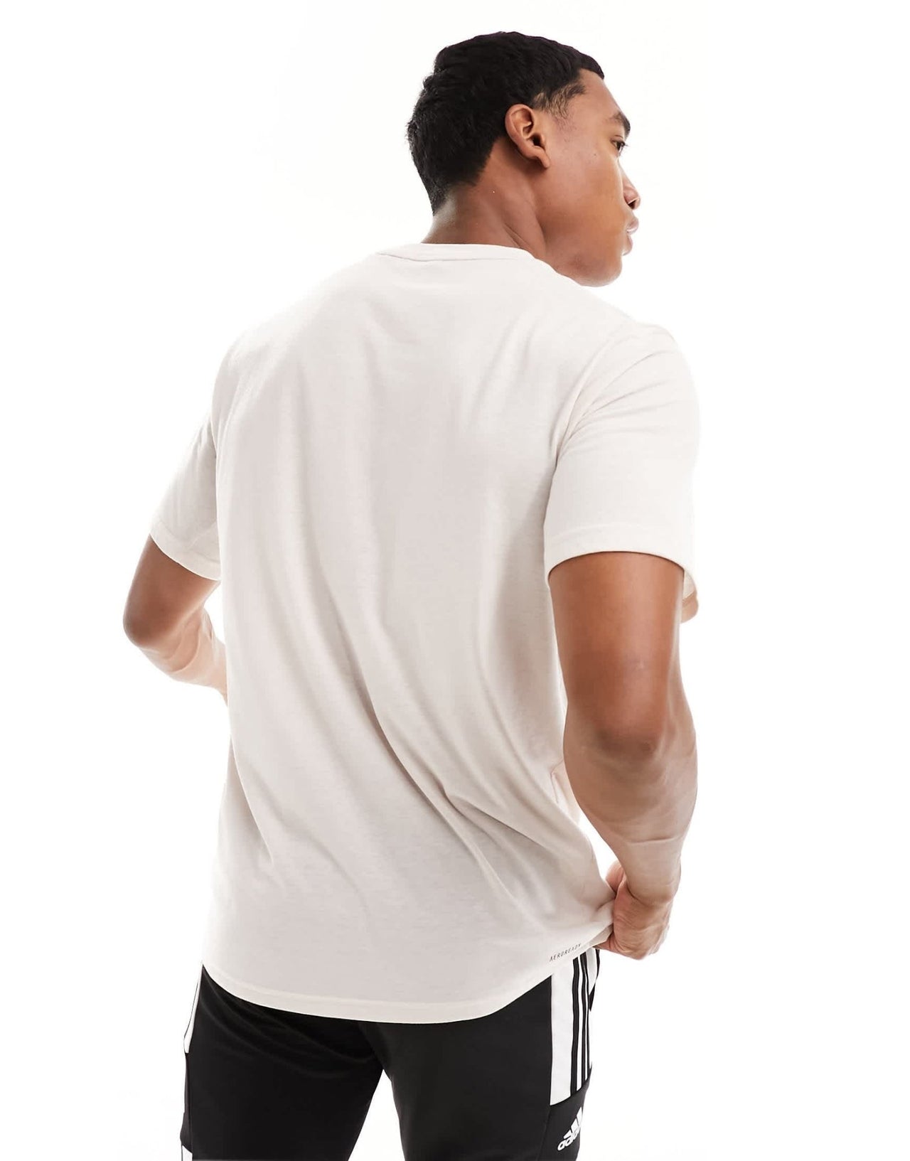 adidas Training Essentials t-shirt in beige - ASOS Sample Sale EU Store