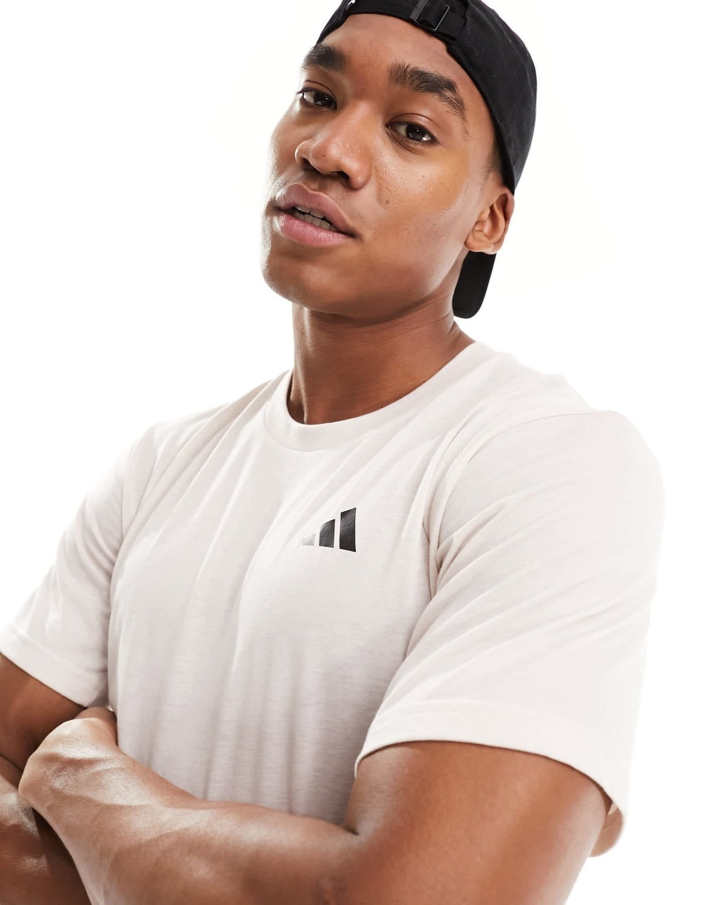 adidas Training Essentials t-shirt in beige - ASOS Sample Sale EU Store