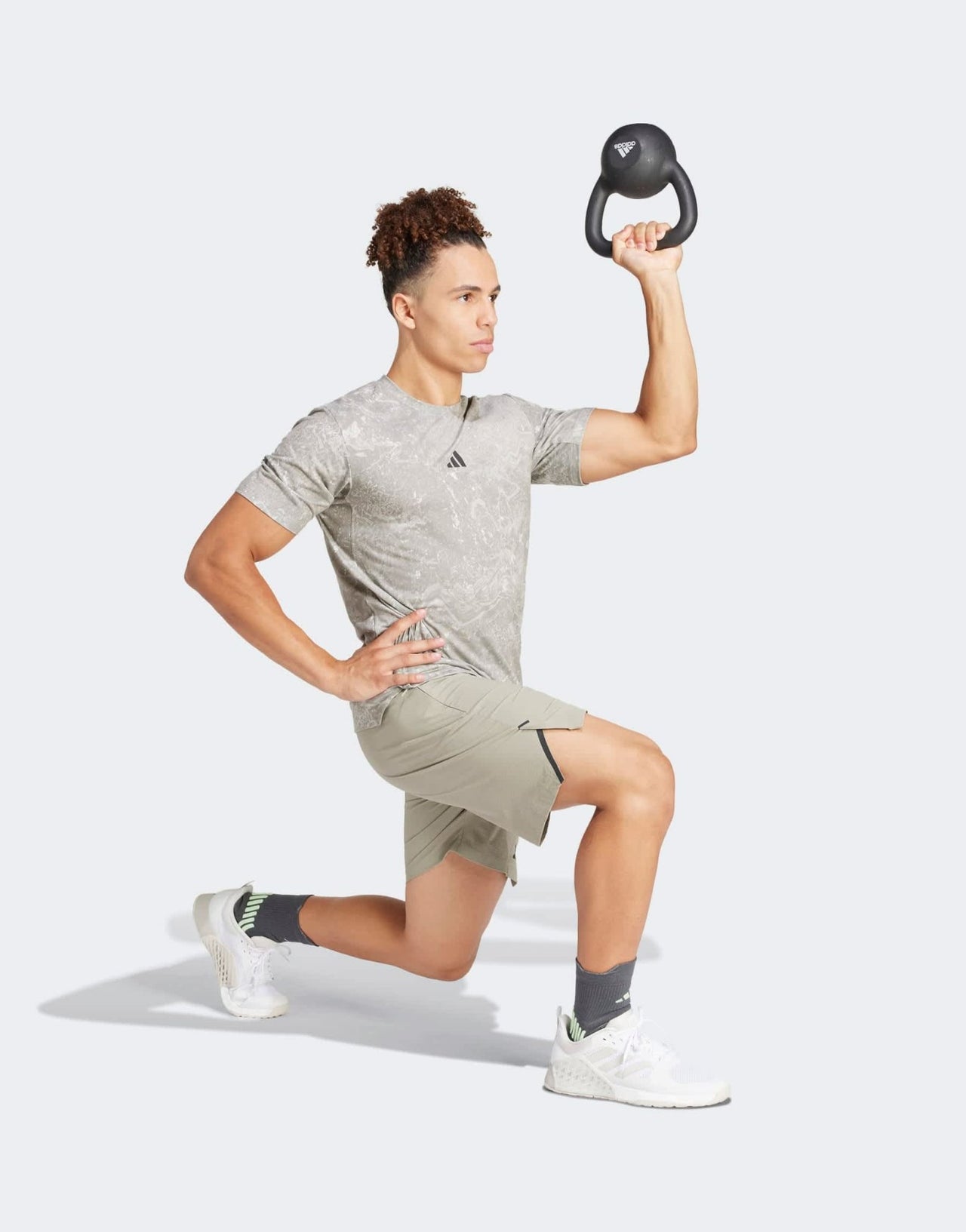 adidas Training Essentials t-shirt in grey print - ASOS Sample Sale EU Store