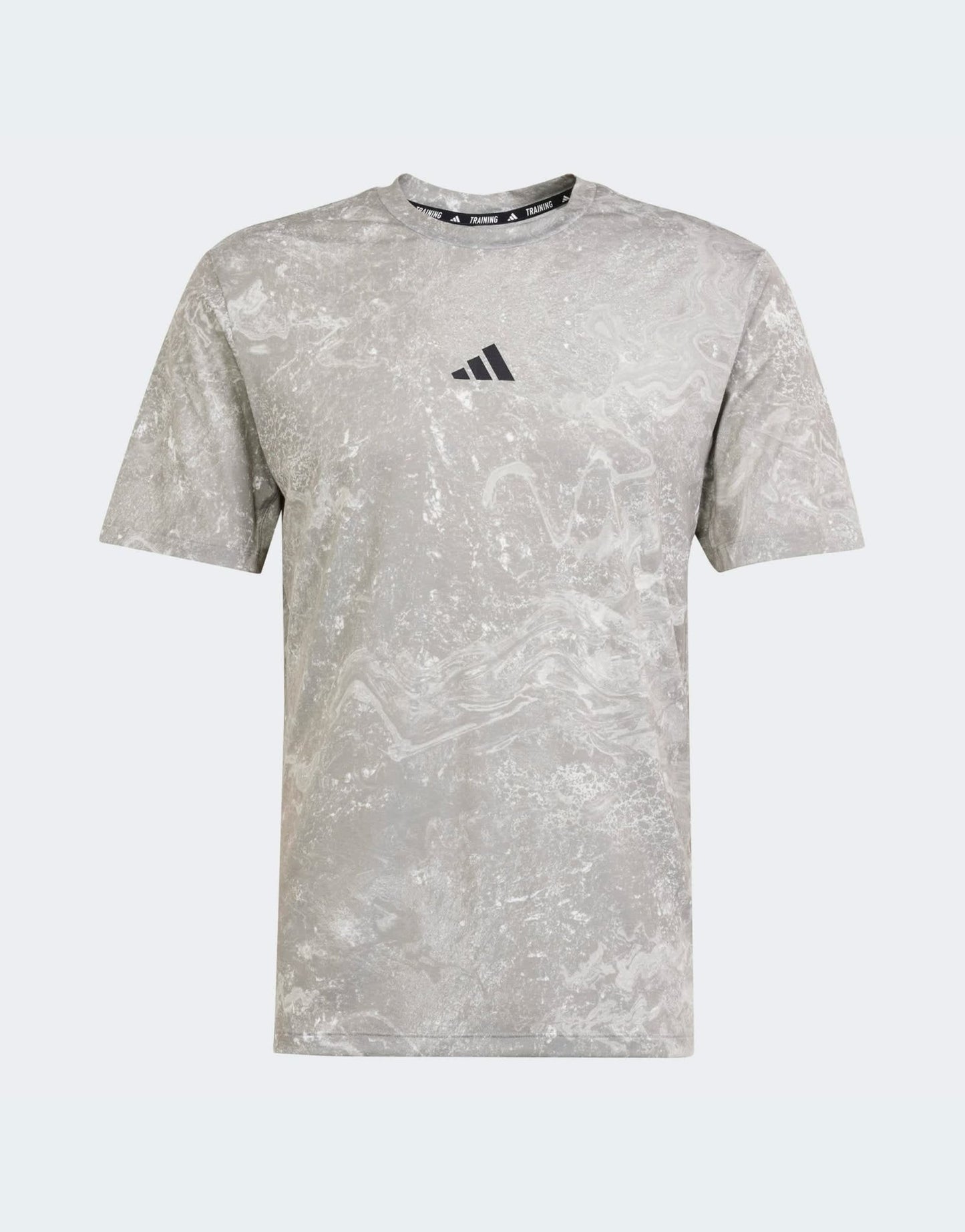 adidas Training Essentials t-shirt in grey print - ASOS Sample Sale EU Store