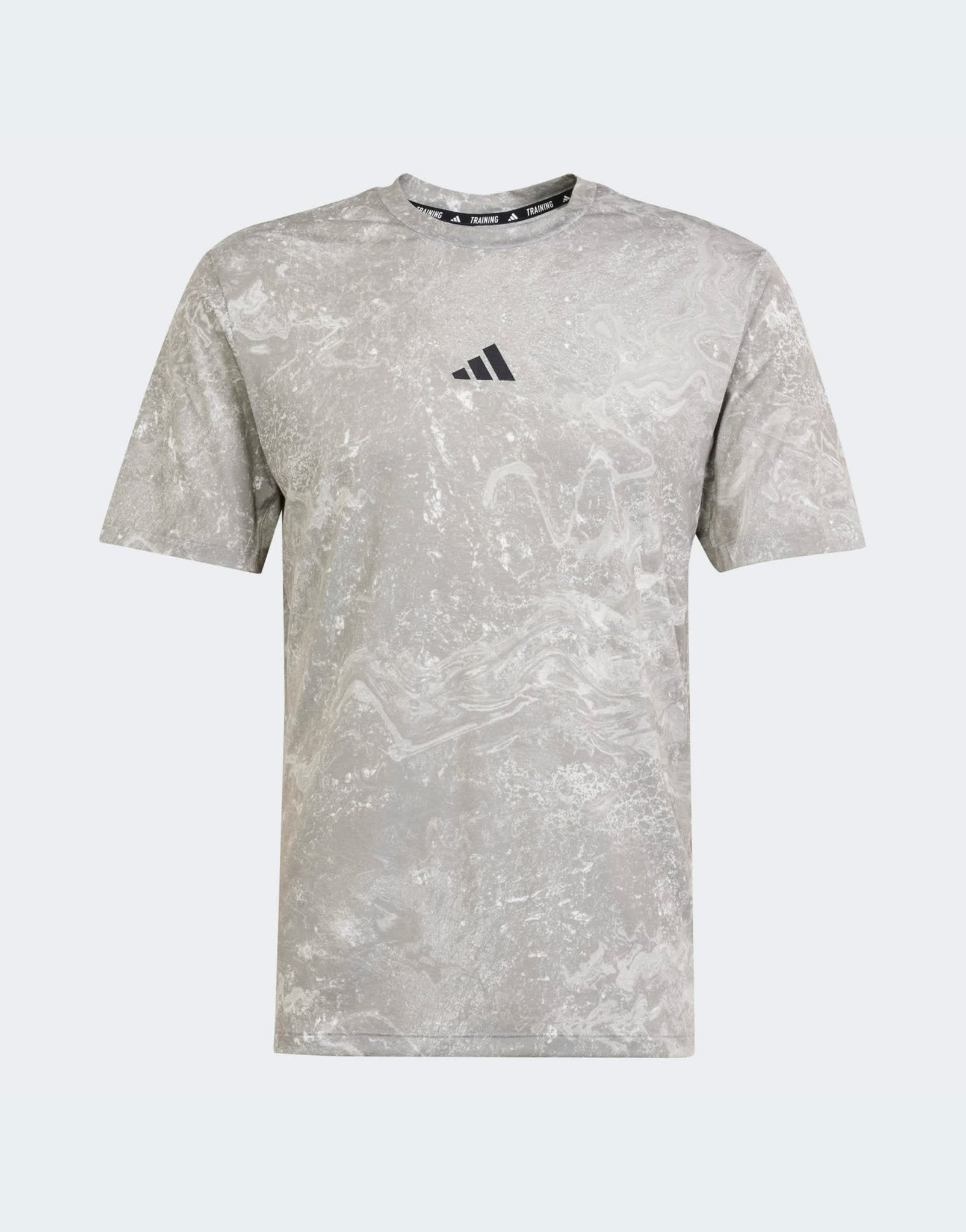 adidas Training Essentials t-shirt in grey print - ASOS Sample Sale EU Store
