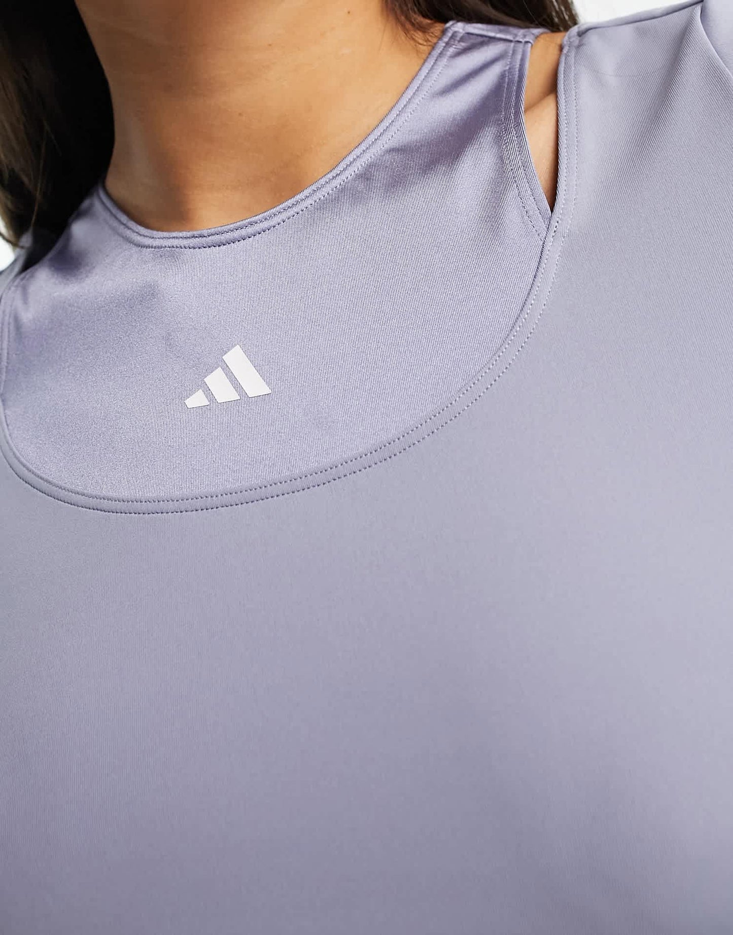 adidas Training HIIT cropped t-shirt in blue - ASOS Sample Sale EU Store