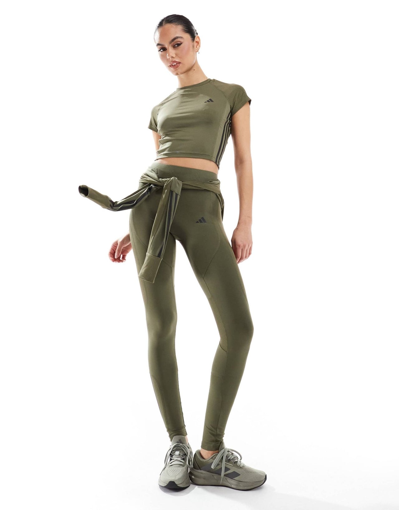 adidas Training Hyperglam t-shirt in olive green - ASOS Sample Sale EU Store
