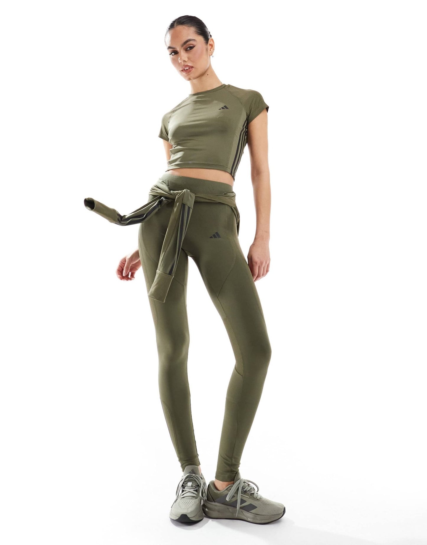 adidas Training Hyperglam t-shirt in olive green - ASOS Sample Sale EU Store