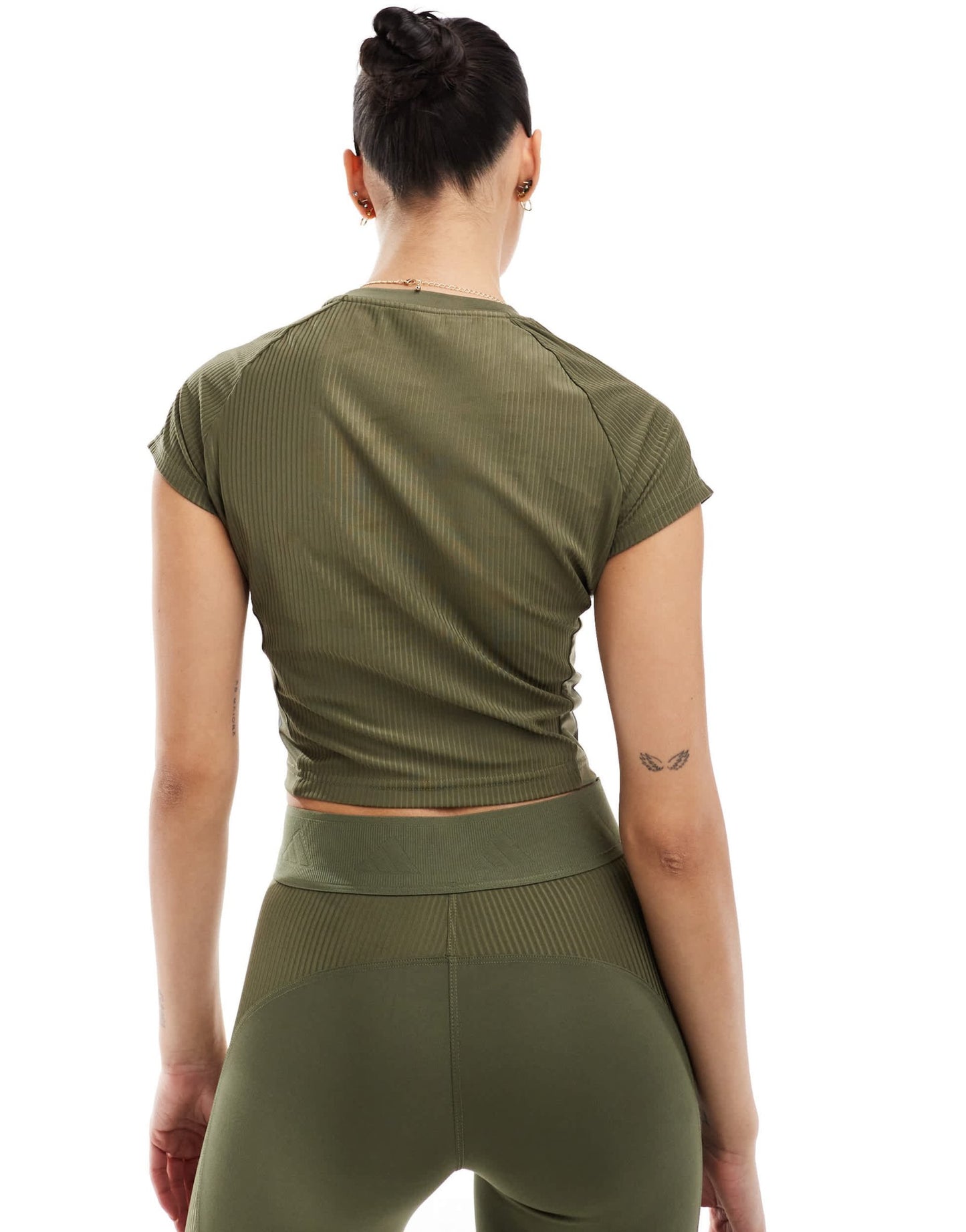 adidas Training Hyperglam t-shirt in olive green - ASOS Sample Sale EU Store