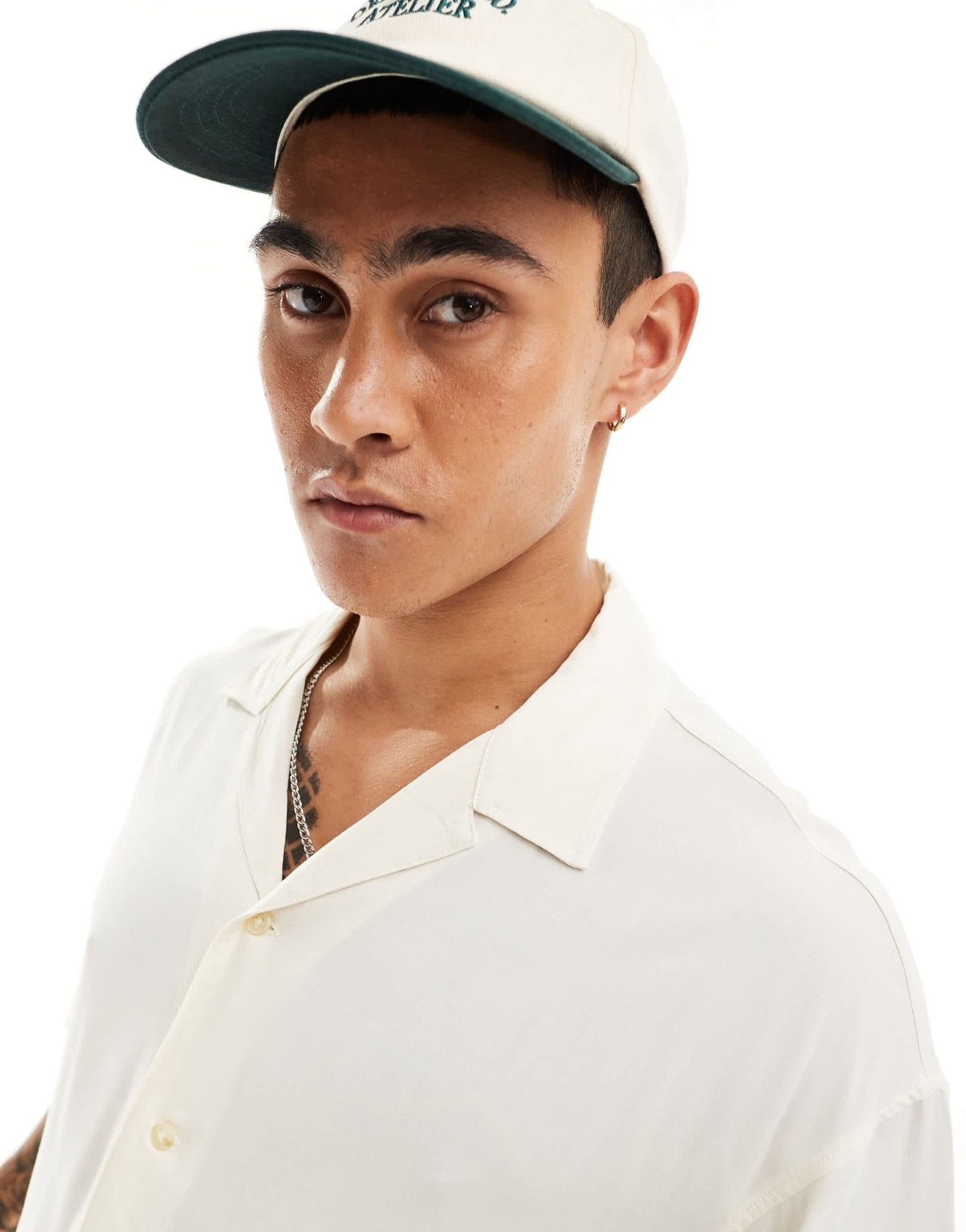 ADPT oversized revere collar shirt in white - ASOS Sample Sale EU Store