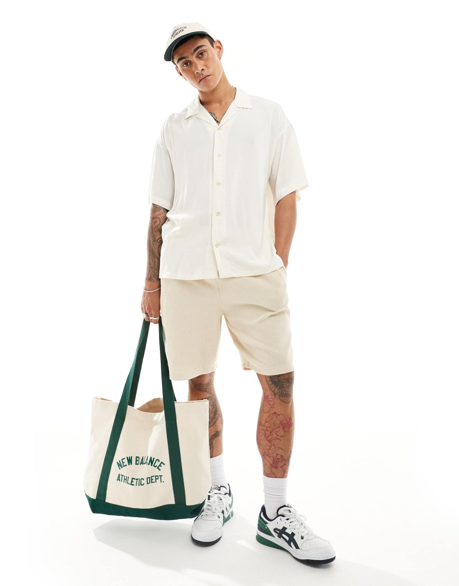 ADPT oversized revere collar shirt in white - ASOS Sample Sale EU Store