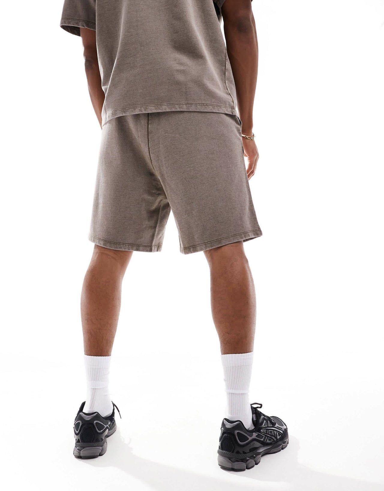 ADPT oversized sweat short co - ord in washed beige - ASOS Sample Sale EU Store