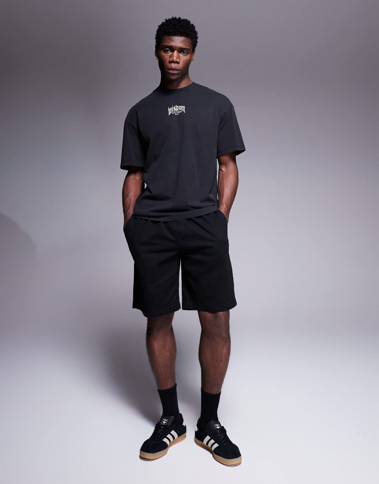 ADPT oversized t-shirt with gothic backprint in black - ASOS Sample Sale EU Store