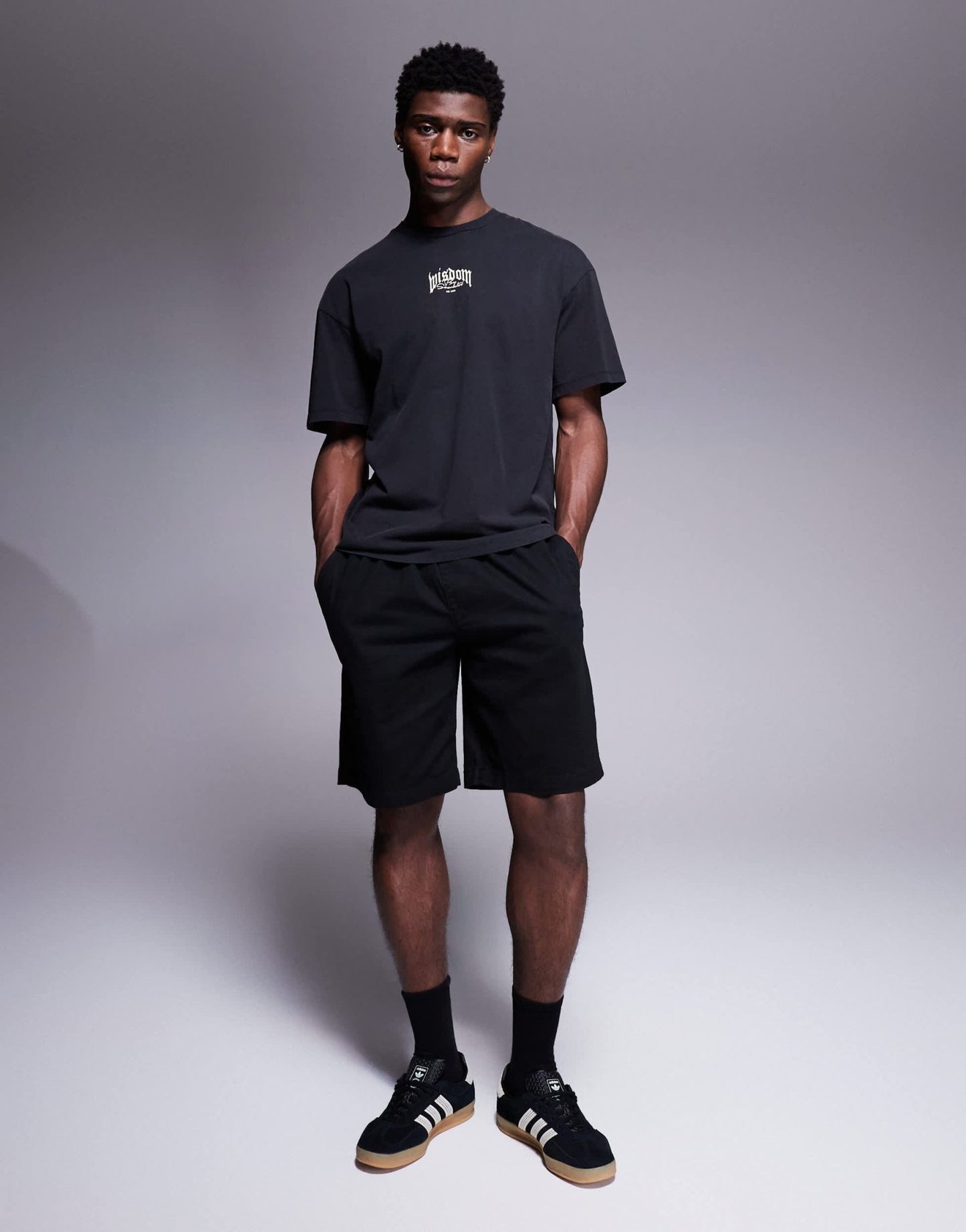 ADPT oversized t-shirt with gothic backprint in black - ASOS Sample Sale EU Store