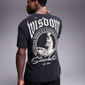 T-shirt oversize ADPT avec imprimé gothique dans le dos en noir