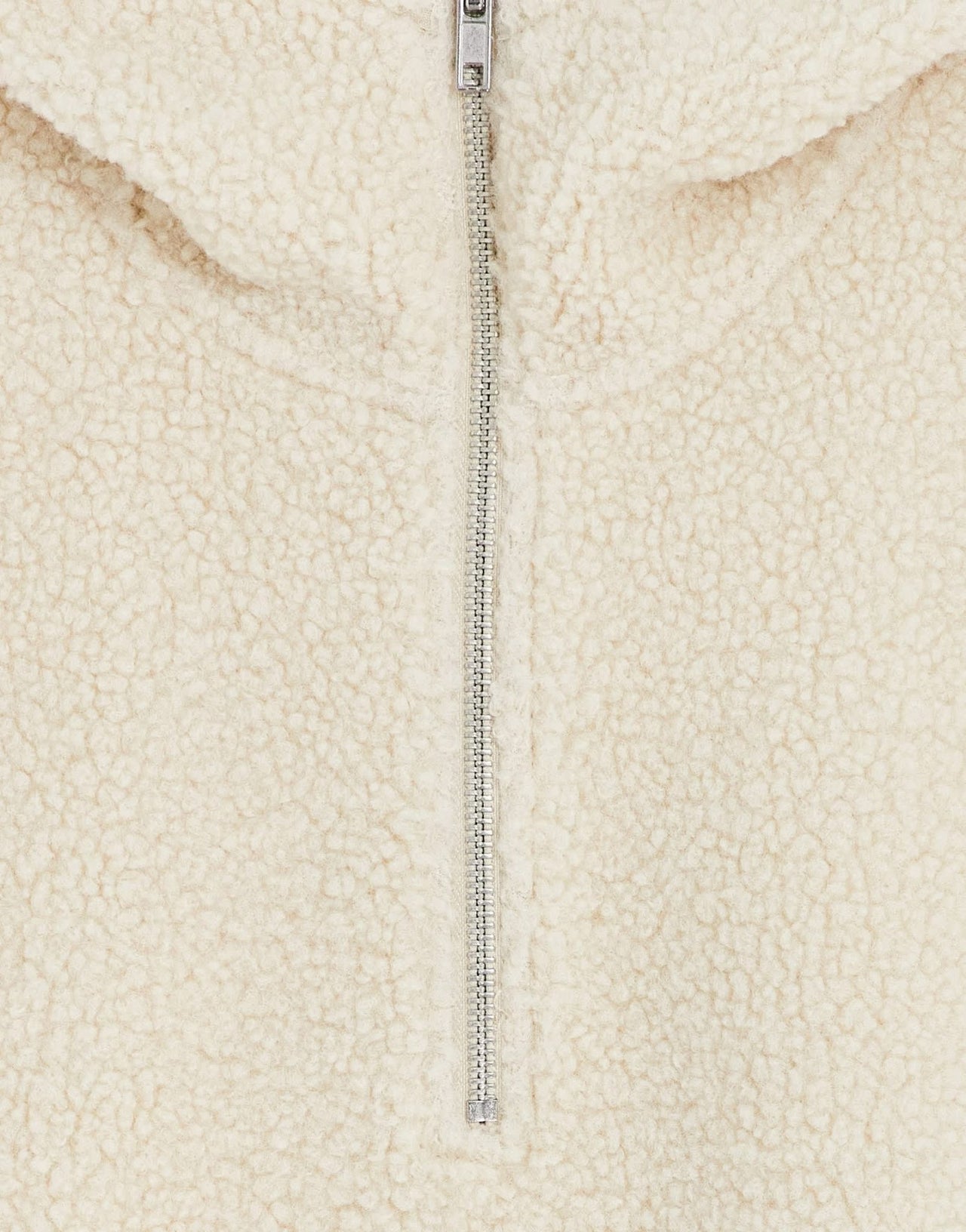 ADPT oversized teddy quarter zip hoodie in oatmeal - ASOS Sample Sale EU Store
