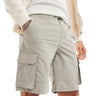 ADPT technical cargo short in light grey