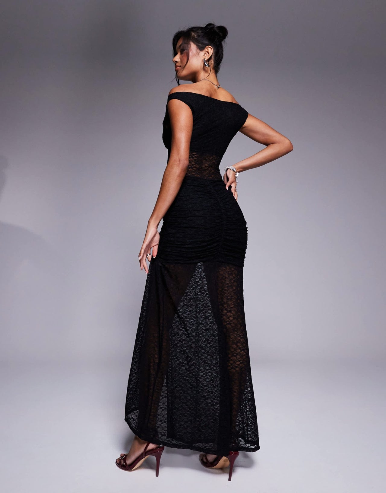 AFRM Tristen off the shoulder maxi dress with side slit in back - ASOS Sample Sale EU Store