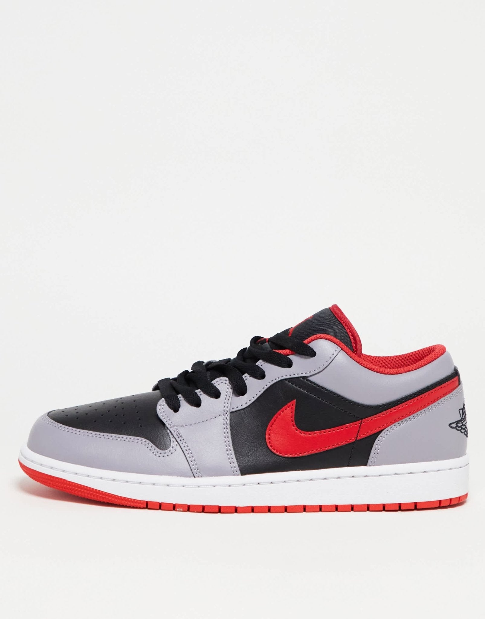 Air Jordan 1 Low trainers in black, grey and red - ASOS Sample Sale EU Store