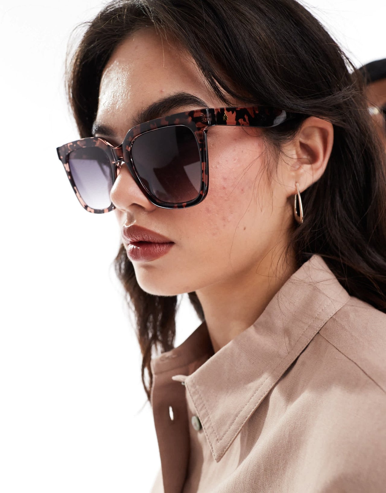 AIRE meteorite square sunglasses in grey tortoiseshell - ASOS Sample Sale EU Store
