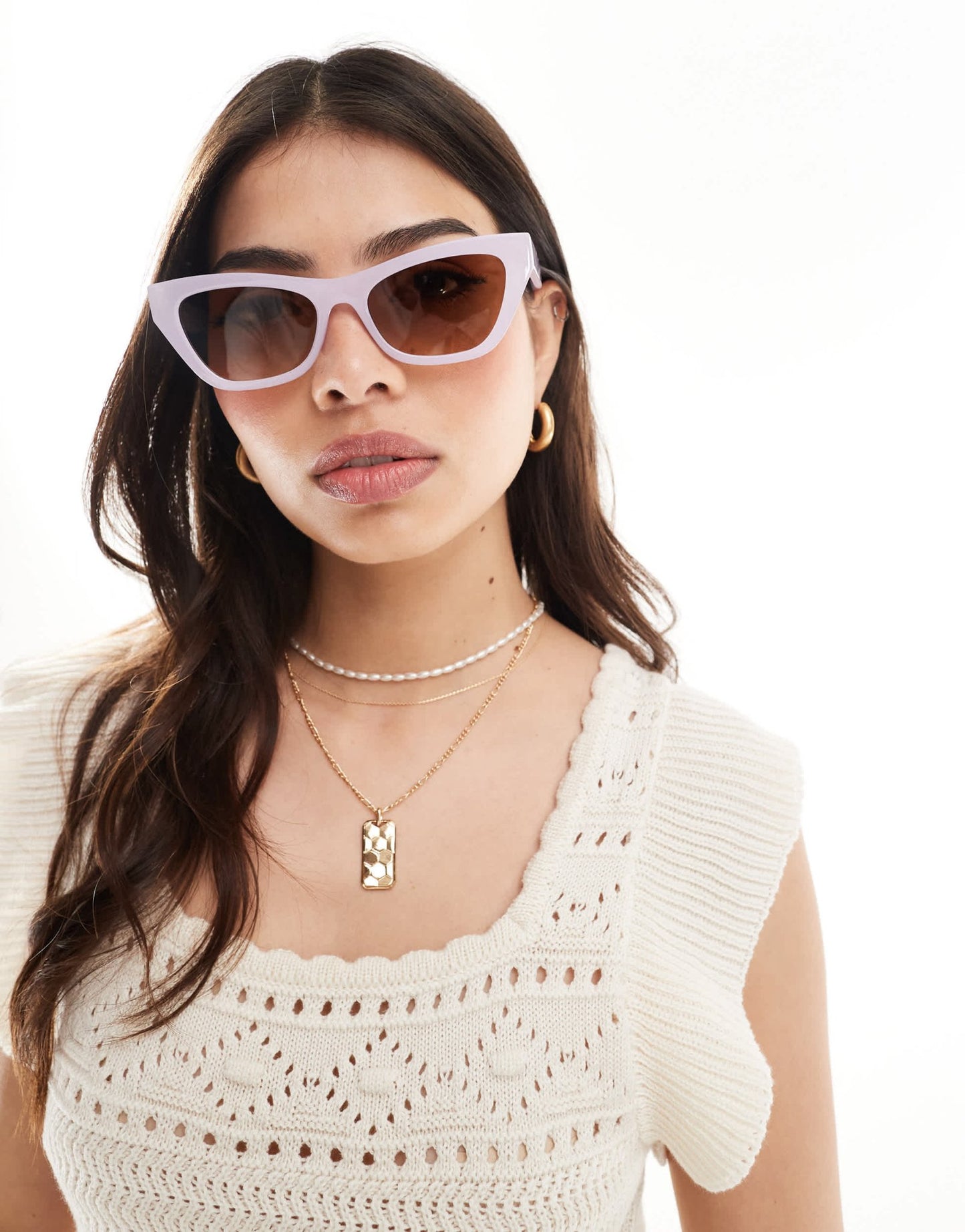 AJ Morgan cat eye sunglasses in purple - ASOS Sample Sale EU Store