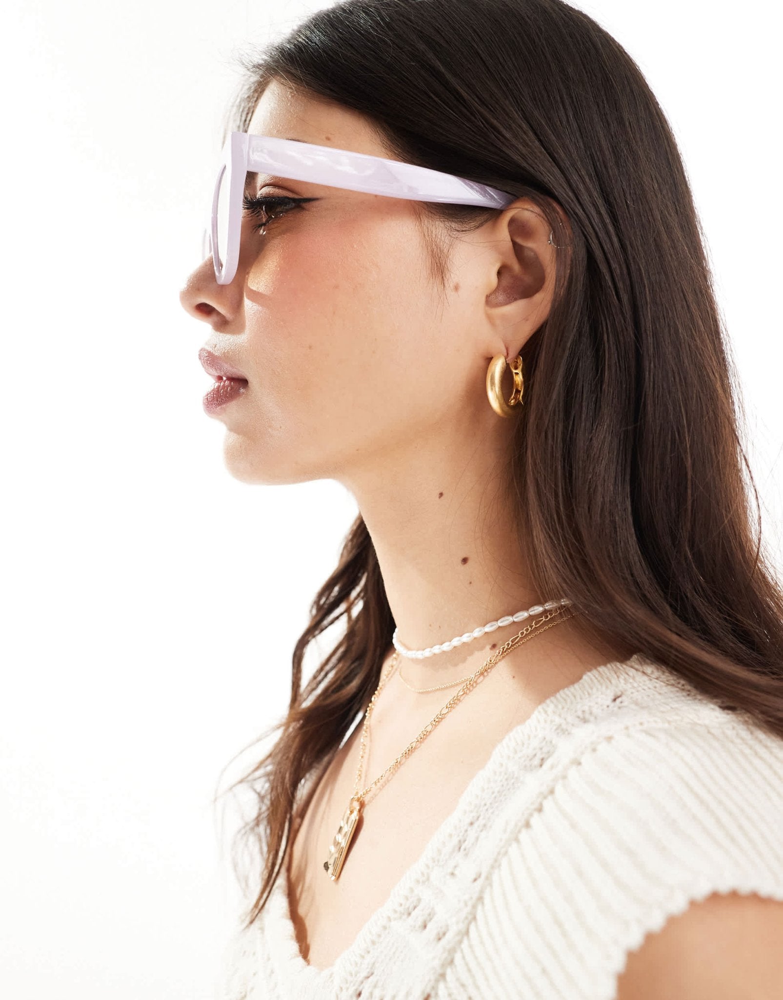 AJ Morgan cat eye sunglasses in purple - ASOS Sample Sale EU Store