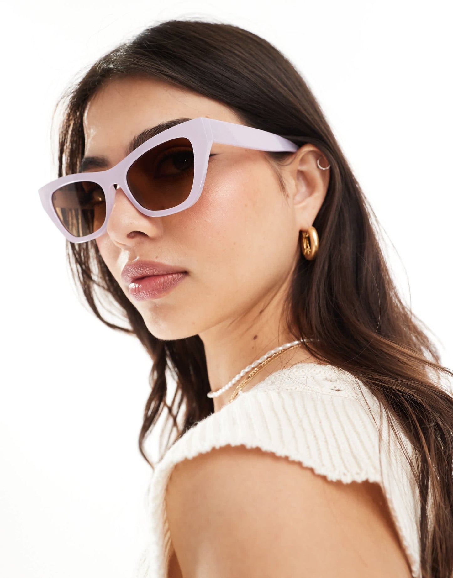 AJ Morgan cat eye sunglasses in purple - ASOS Sample Sale EU Store