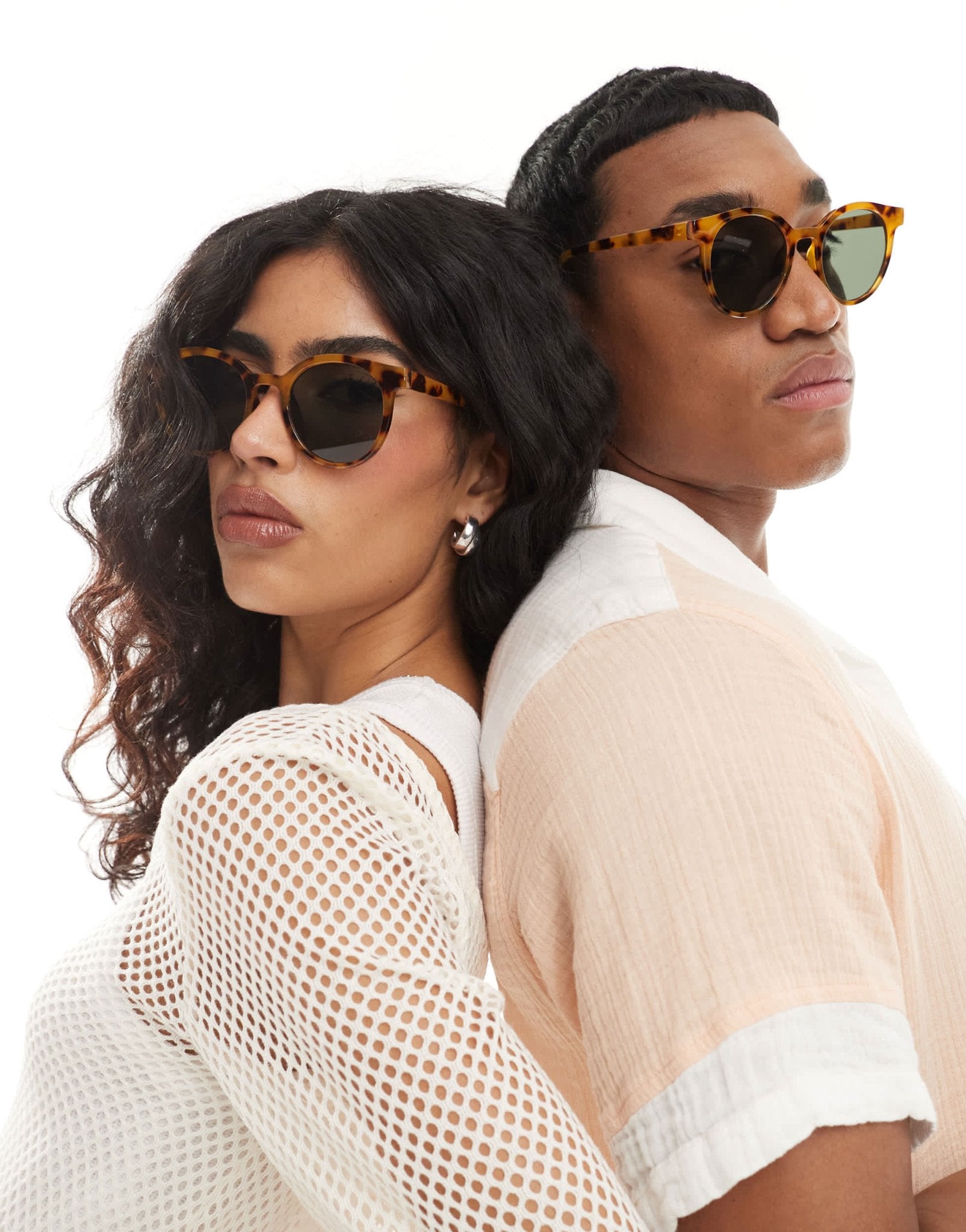 AJ Morgan low key round sunglasses in tortoiseshell - ASOS Sample Sale EU Store