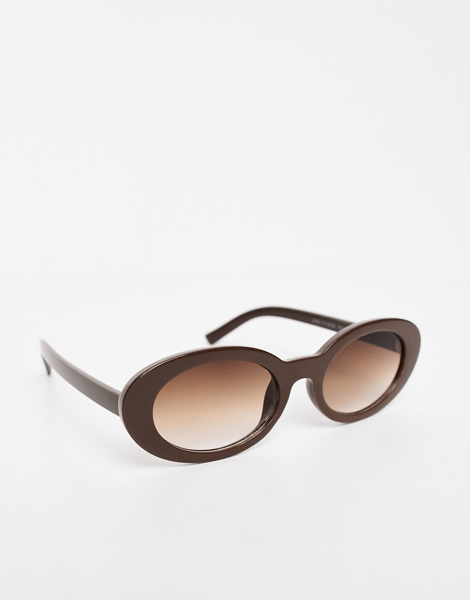 AJ Morgan oval sunglasses in chocolate brown - ASOS Sample Sale EU Store