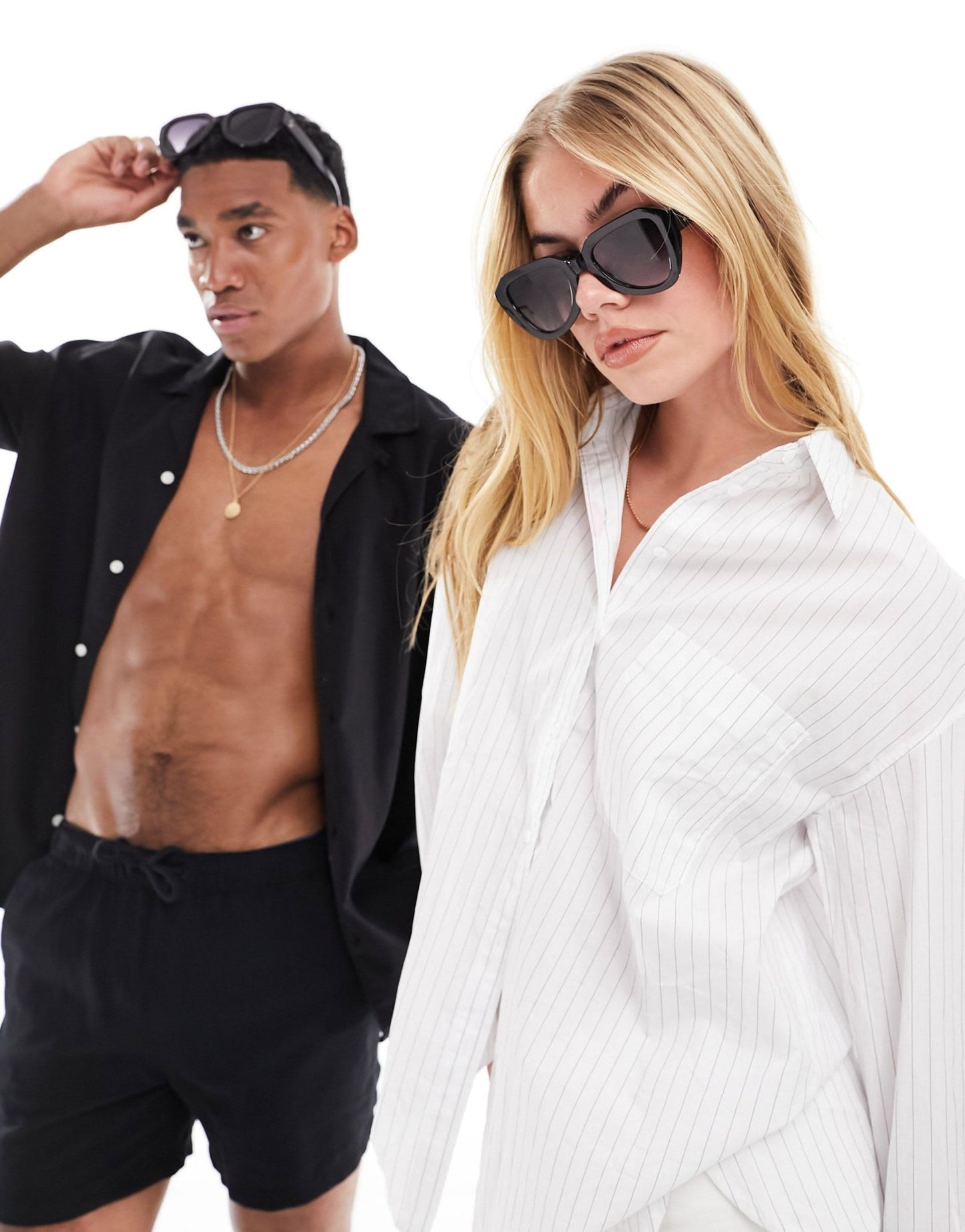 AJ Morgan oversized angular sunglasses in black - ASOS Sample Sale EU Store