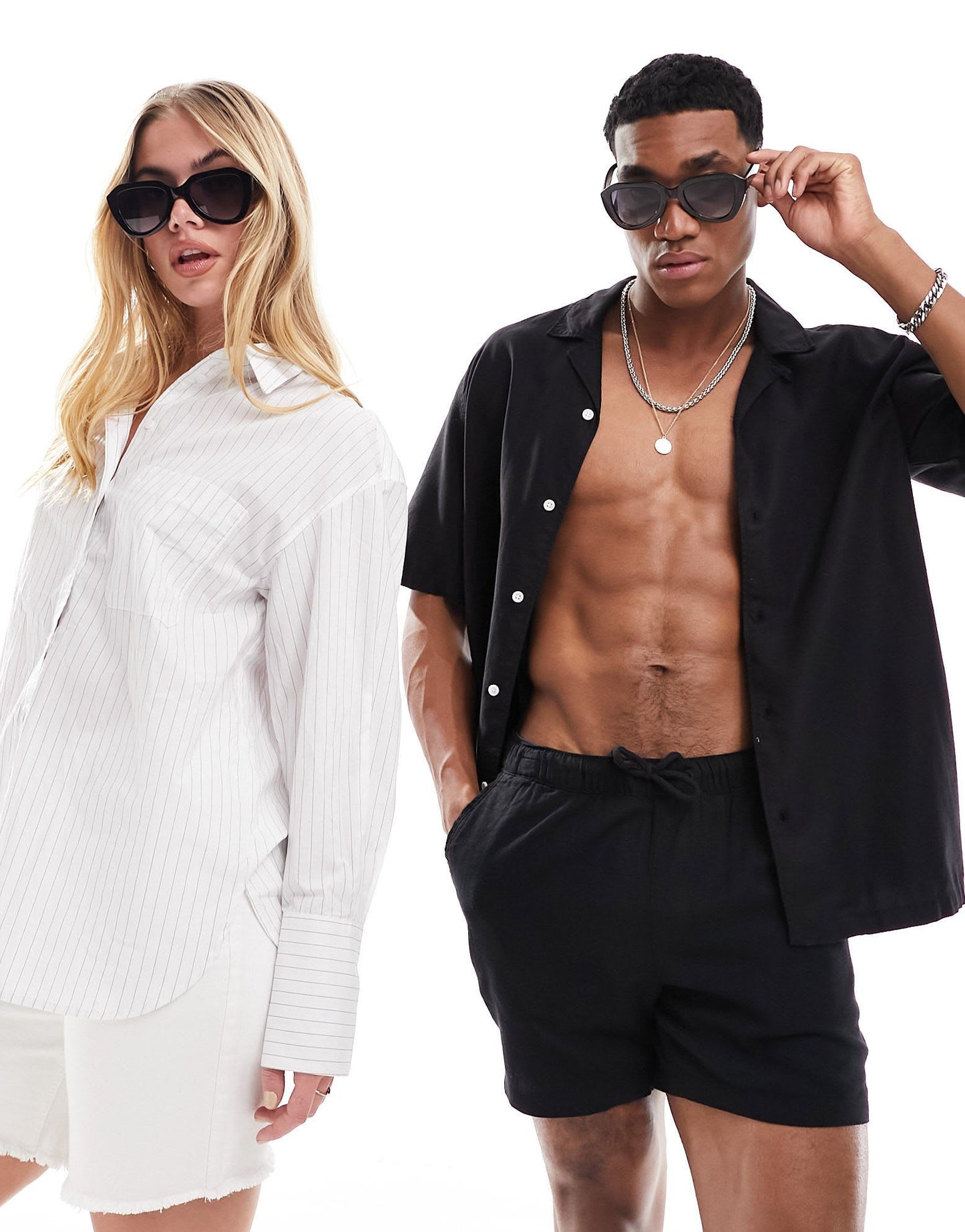 AJ Morgan oversized angular sunglasses in black - ASOS Sample Sale EU Store