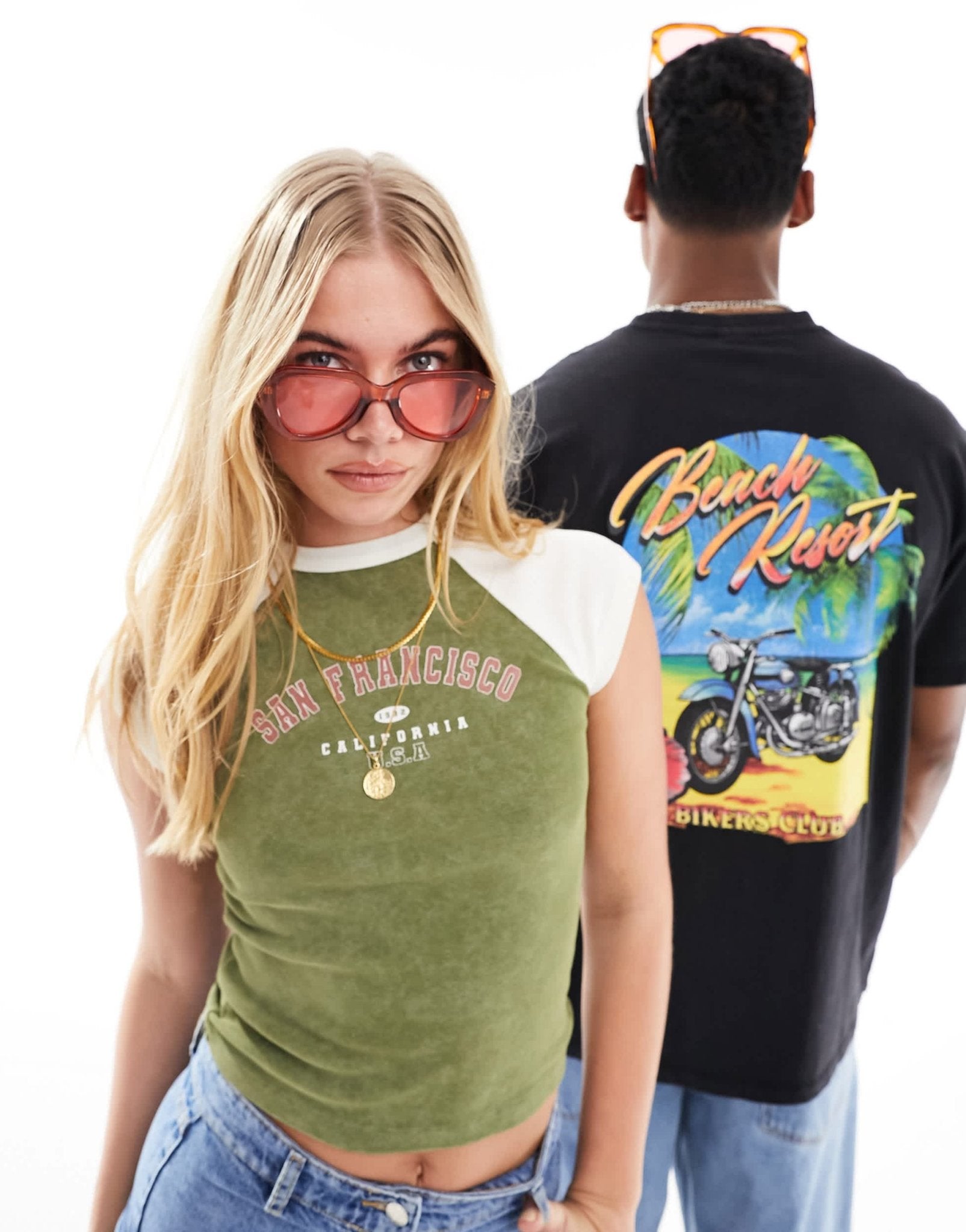 AJ Morgan oversized angular sunglasses in rust - ASOS Sample Sale EU Store