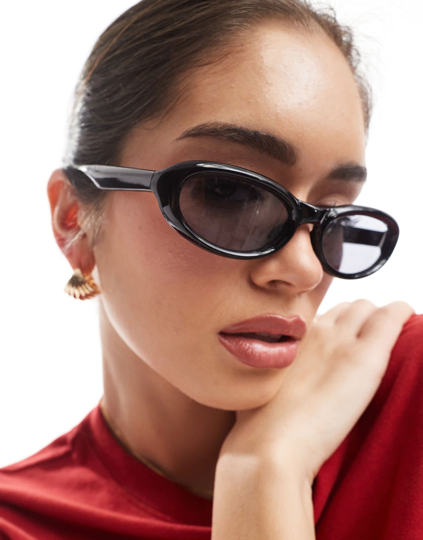 AJ Morgan slim wraparound sunglasses in black - ASOS Sample Sale EU Store