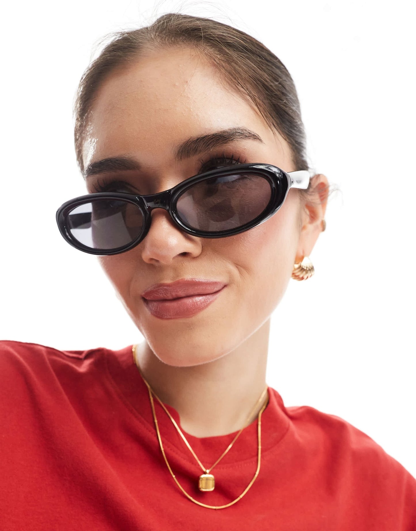 AJ Morgan slim wraparound sunglasses in black - ASOS Sample Sale EU Store