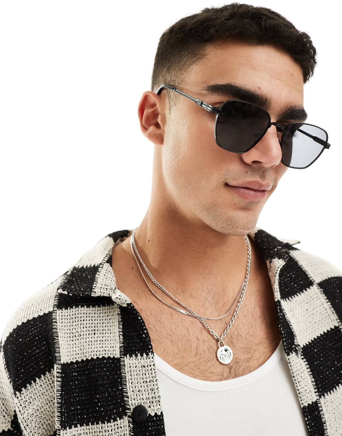 AJ Morgan square sunglasses in black - ASOS Sample Sale EU Store