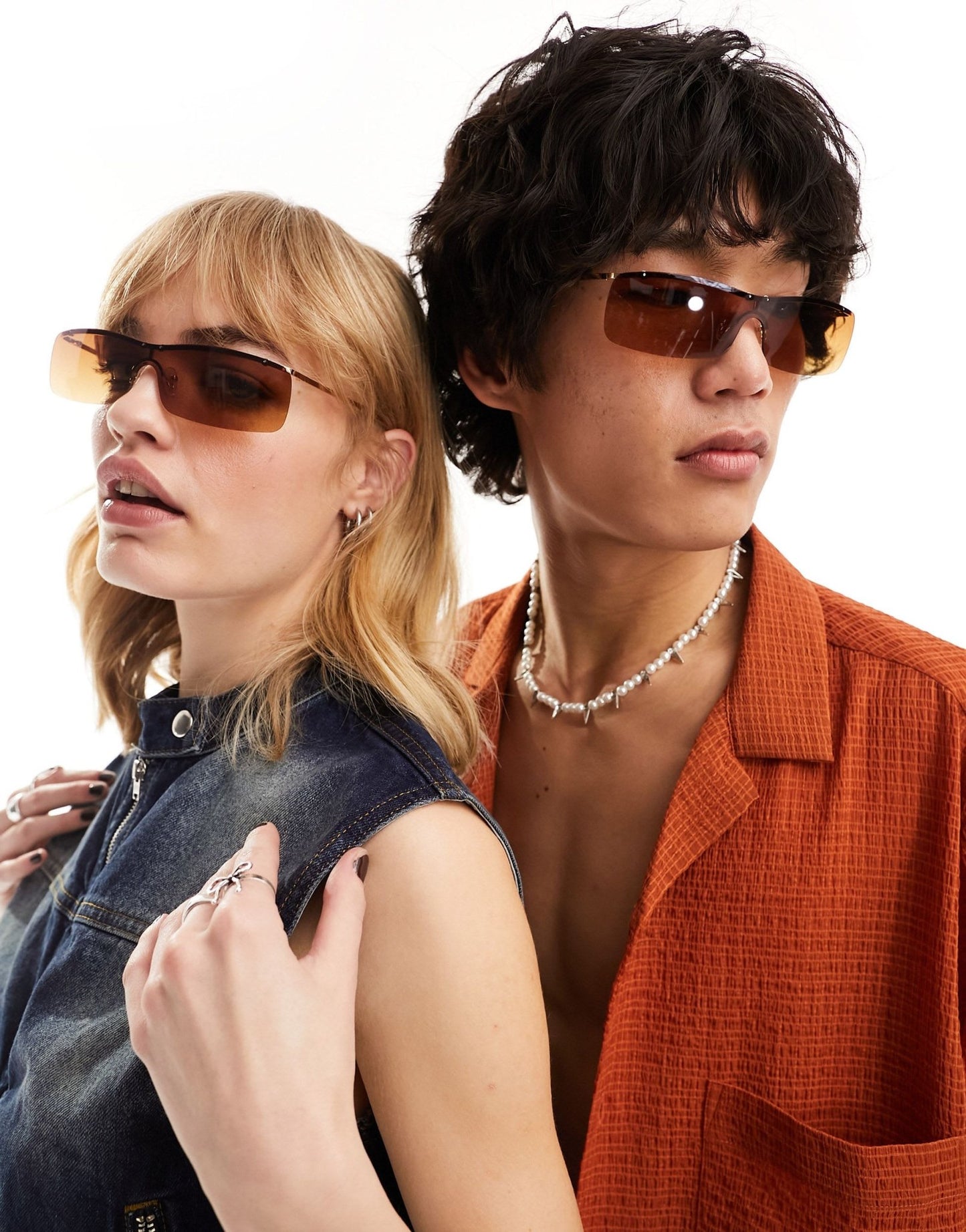 AJ Morgan stealth racer sunglasses in gold mirror - ASOS Sample Sale EU Store