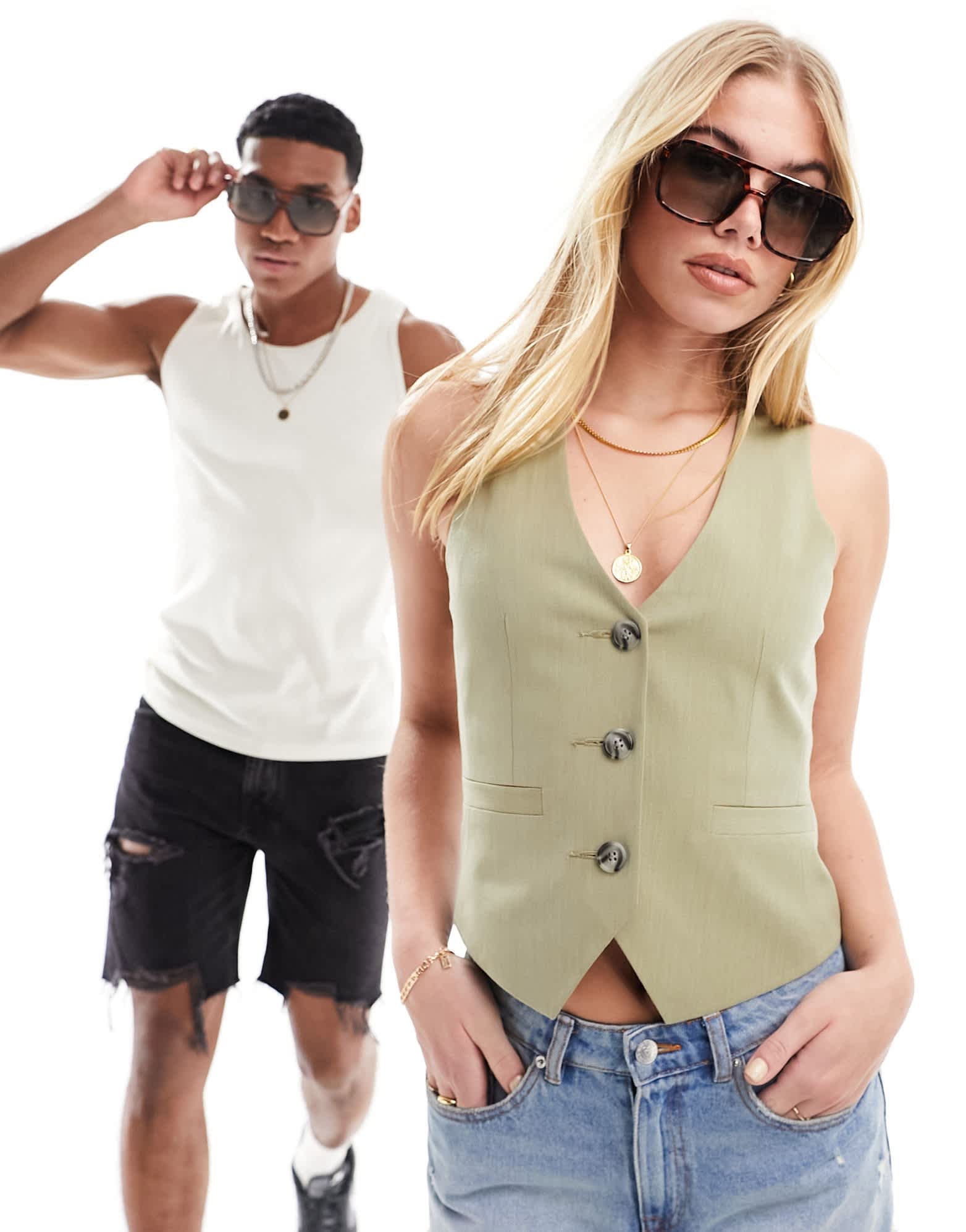 AJ Morgan york aviator sunglasses in tortoiseshell - ASOS Sample Sale EU Store