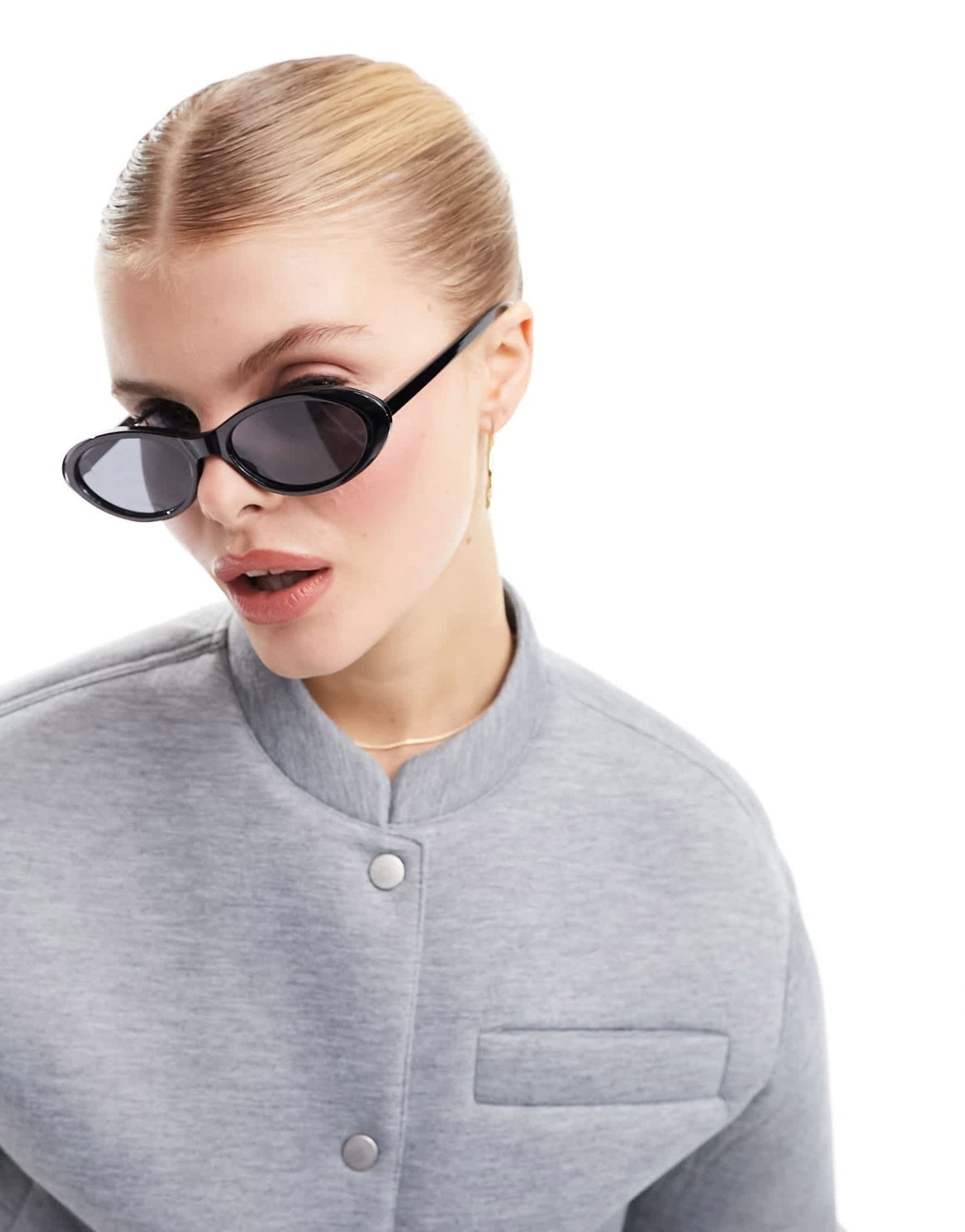 ALDO oval sunglasses in all black - ASOS Sample Sale EU Store