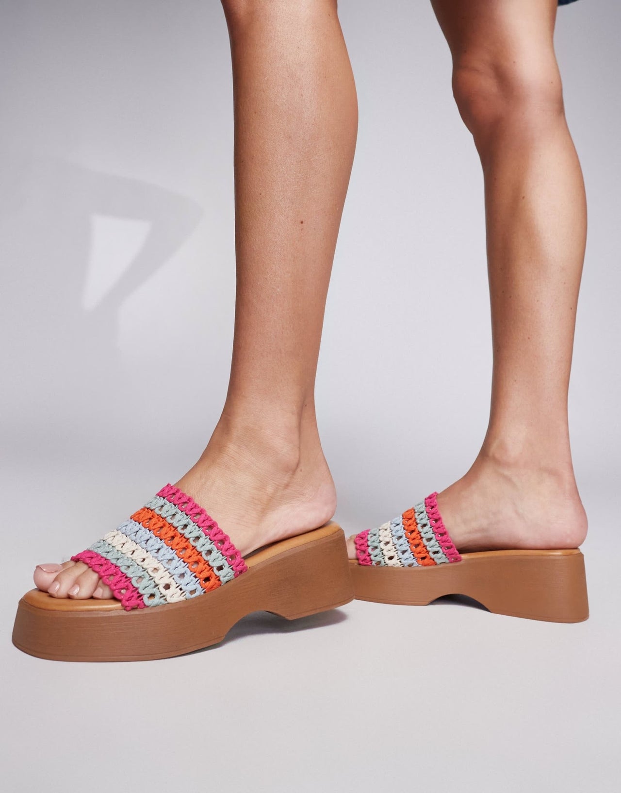 ALDO Yassu chunky mule sandals in pastel multi - ASOS Sample Sale EU Store
