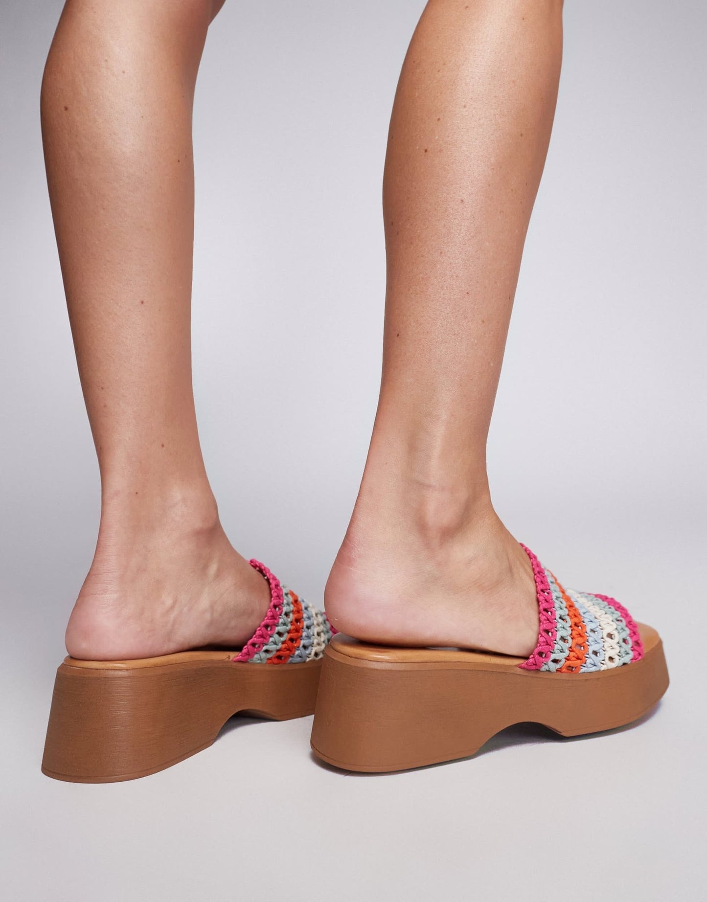 ALDO Yassu chunky mule sandals in pastel multi - ASOS Sample Sale EU Store