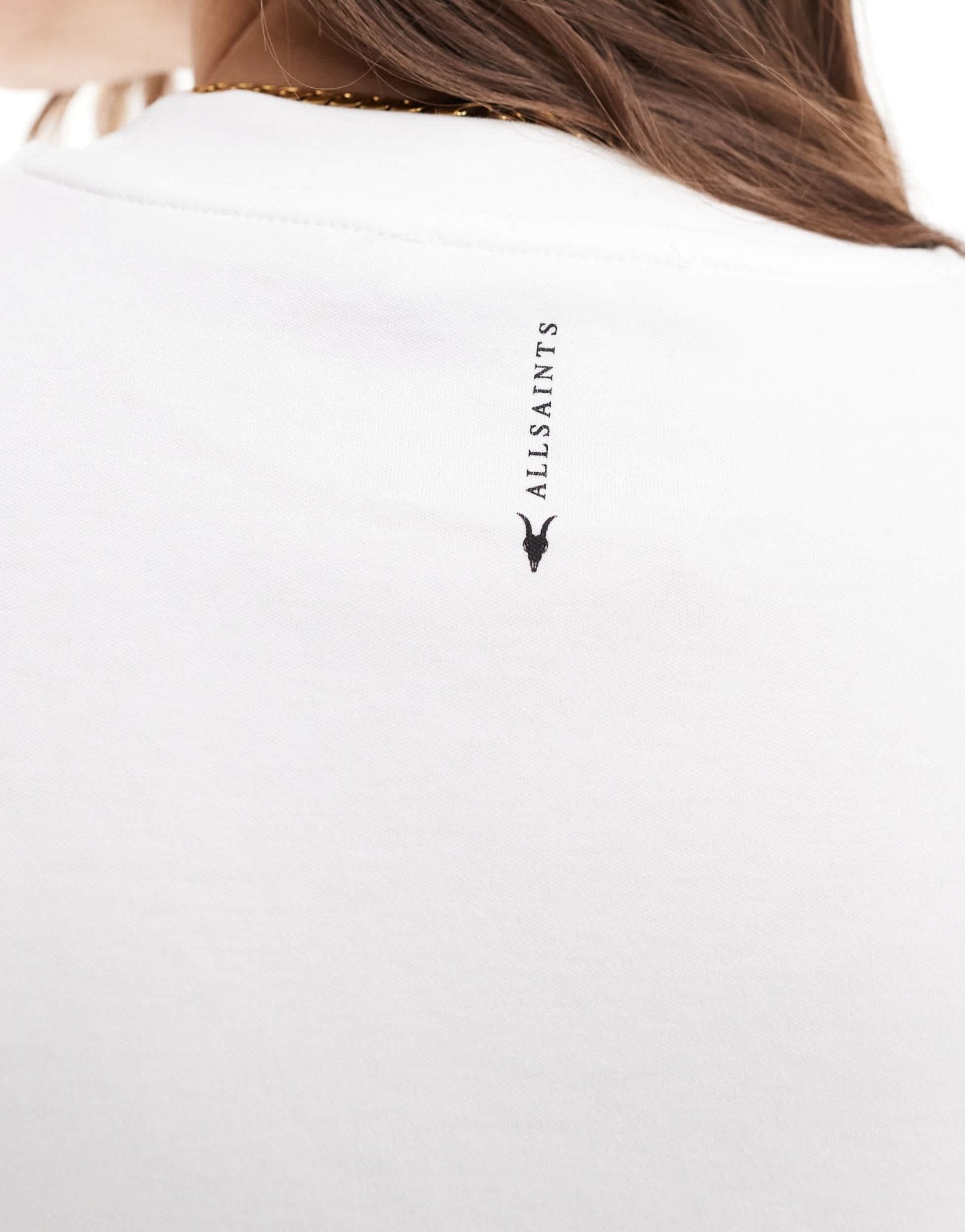 AllSaints Amelie oversized boxy t-shirt in white - ASOS Sample Sale EU Store