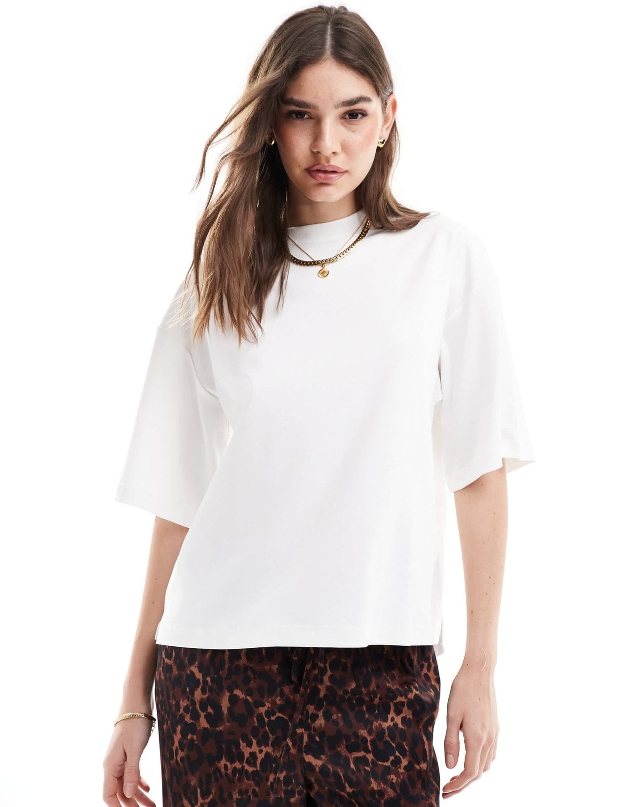 AllSaints Amelie oversized boxy t-shirt in white - ASOS Sample Sale EU Store