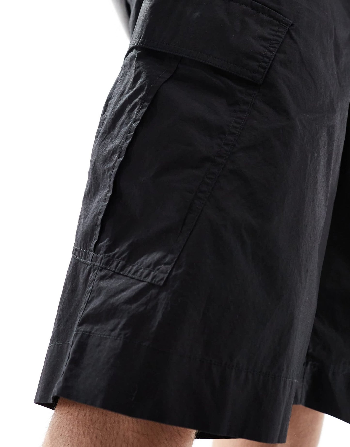 AllSaints Ardy cargo shorts in black - ASOS Sample Sale EU Store