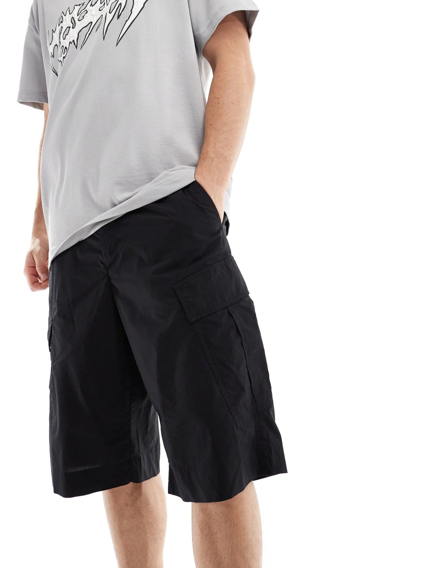 AllSaints Ardy cargo shorts in black - ASOS Sample Sale EU Store