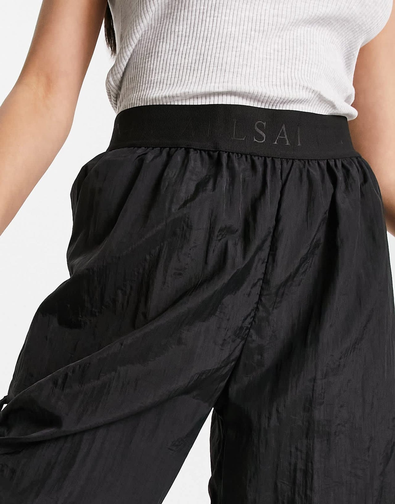 AllSaints Aura utility trousers in black - ASOS Sample Sale EU Store